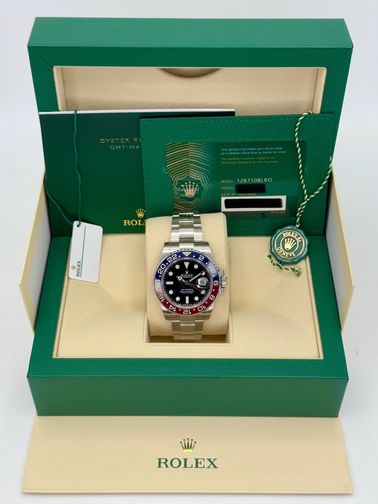 2022 Rolex GMT-Master II "Pepsi" 40mm 126710BLRO Oyster - MyWatchLLC