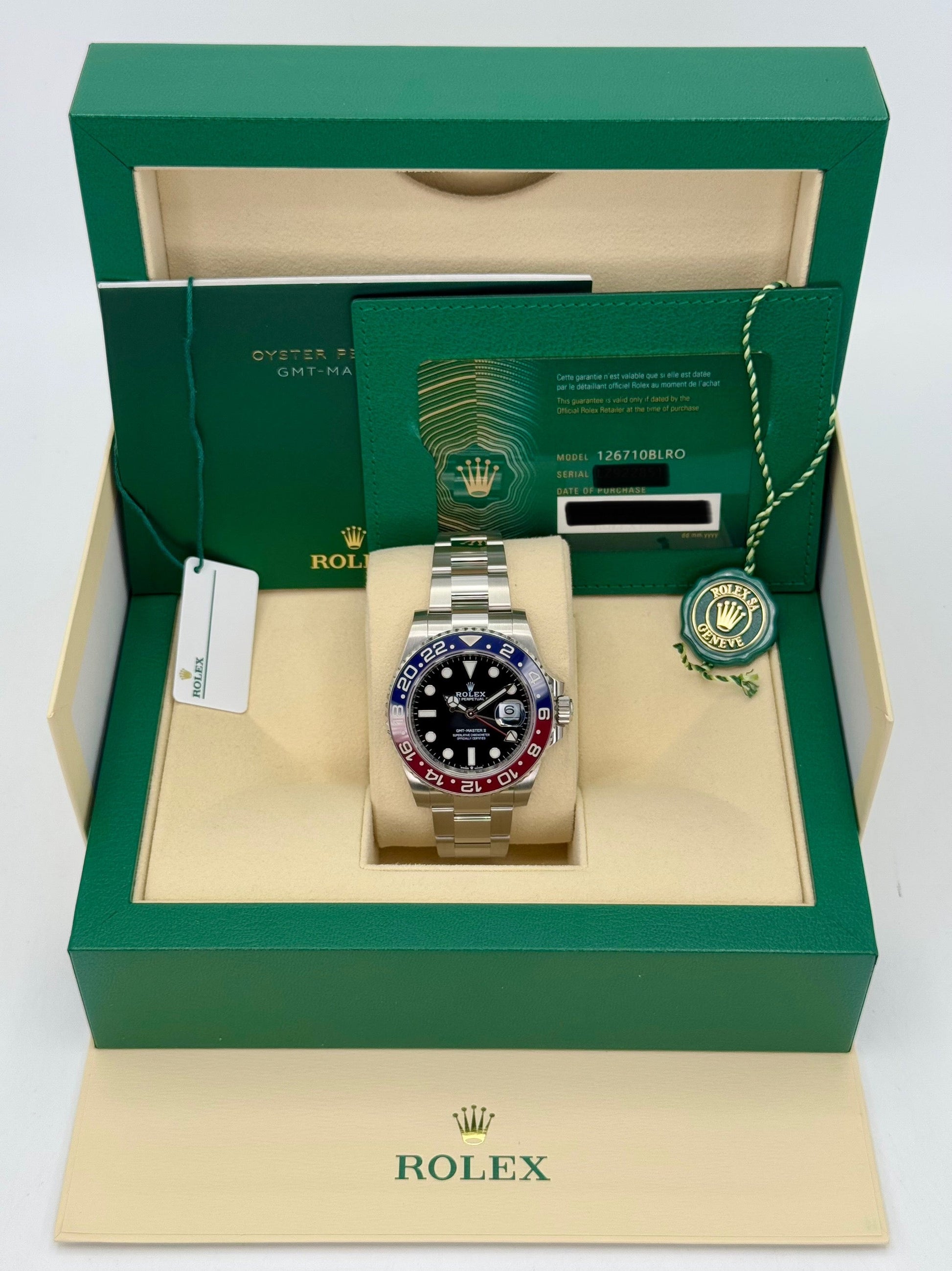 2022 Rolex GMT-Master II "Pepsi" 40mm 126710BLRO Oyster - MyWatchLLC