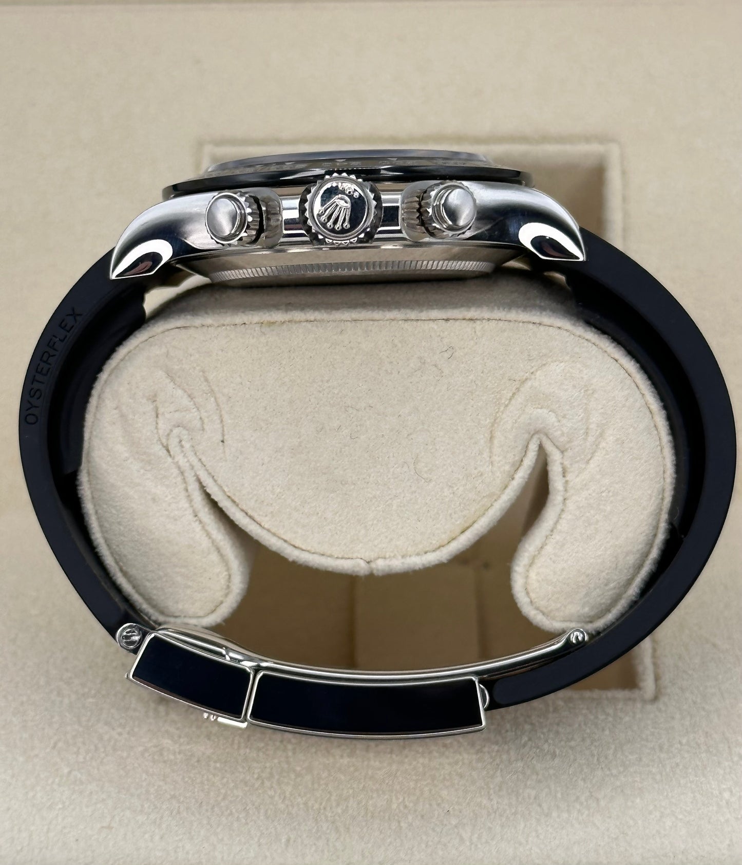 2023 Rolex Daytona 40mm 116519LN White Gold Silver Ghost Dial - MyWatchLLC