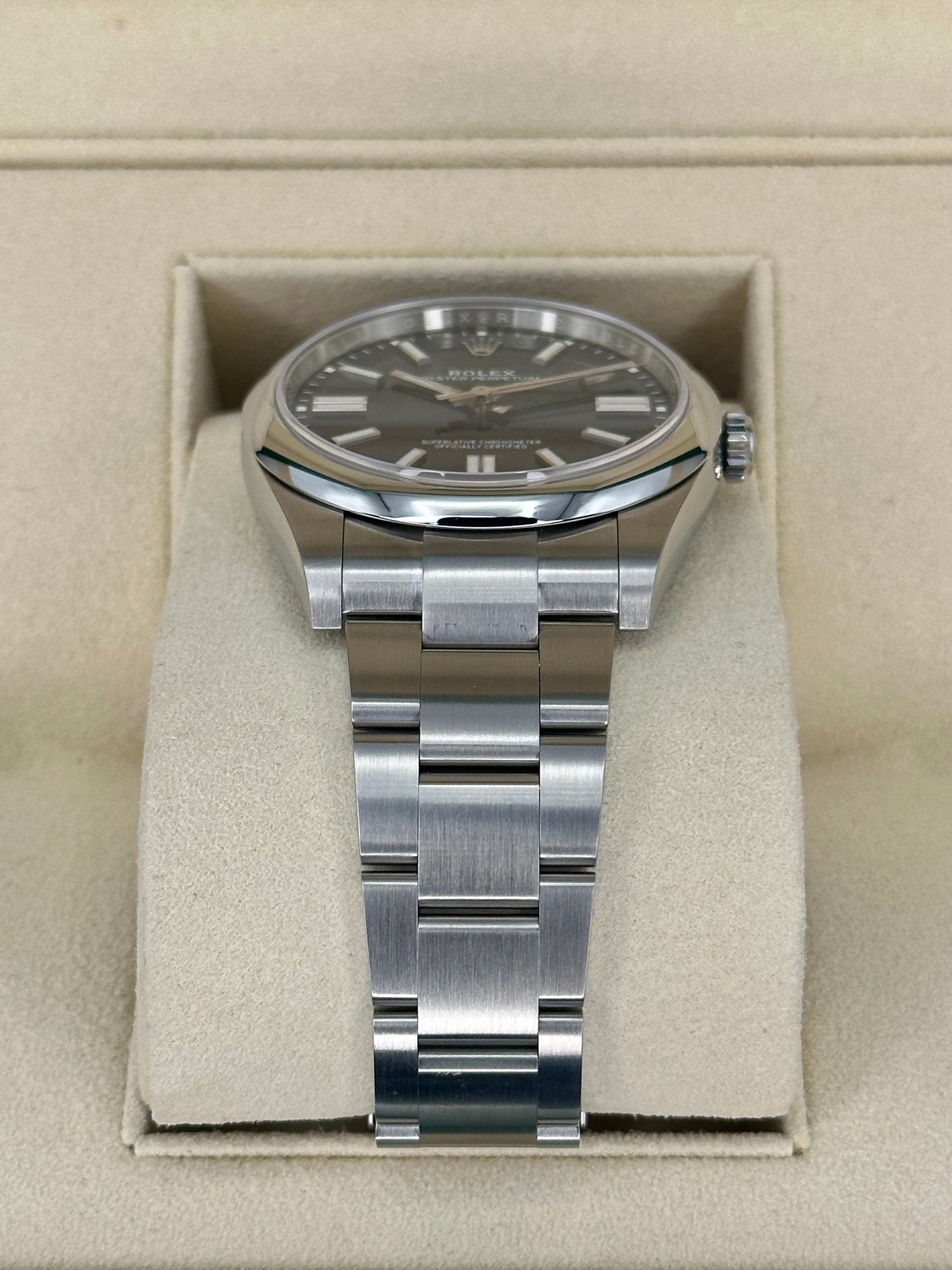 NEW 2022 Rolex Oyster Perpetual 41mm 124300 Blue Stick Dial - MyWatchLLC