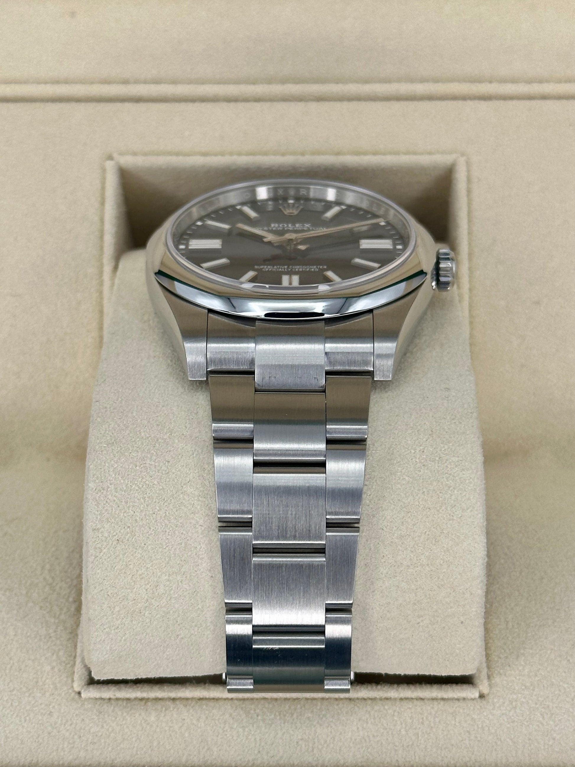 NEW 2022 Rolex Oyster Perpetual 41mm 124300 Blue Stick Dial - MyWatchLLC