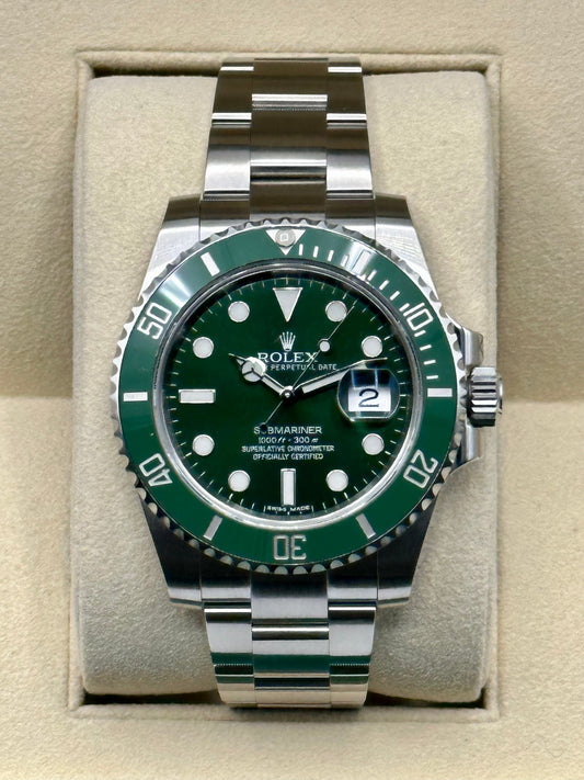 2015 Rolex Submariner Date "Hulk" 116610LV Green Dial Oyster - MyWatchLLC
