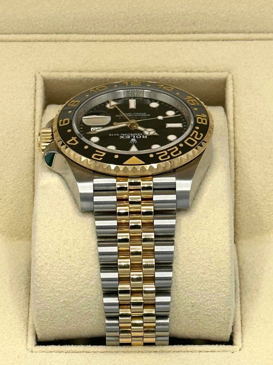 2023 Rolex GMT-Master II 40mm 126713GRNR Two-Tone Jubilee Black Dial - MyWatchLLC