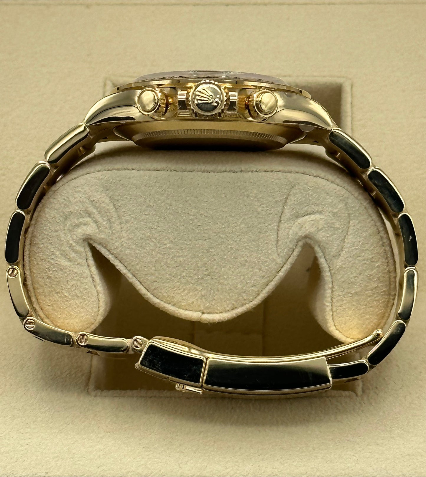 2023 Rolex Daytona 116508 Gold Black Diamond Dial - MyWatchLLC