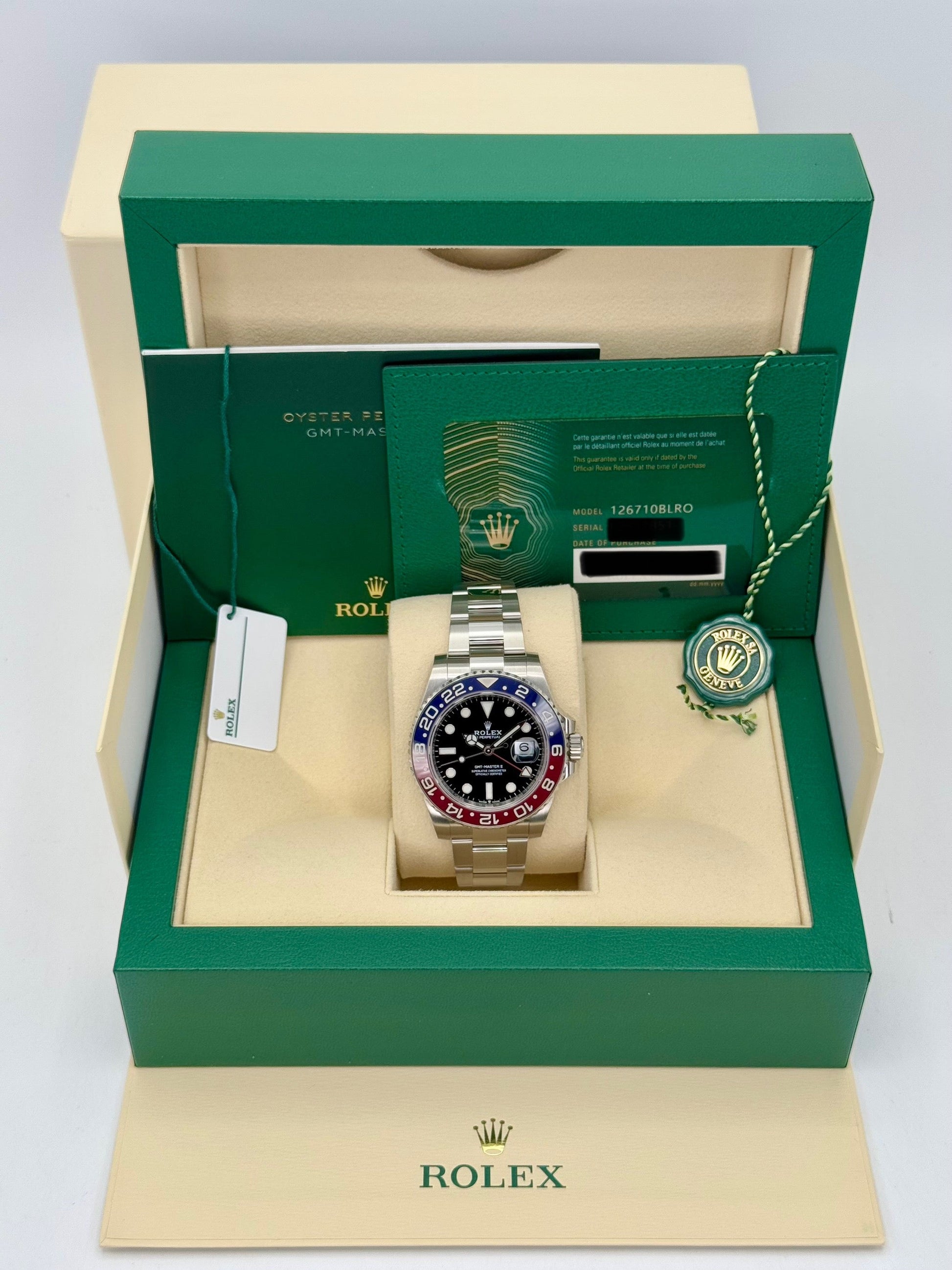 2022 Rolex GMT-Master II "Pepsi" 40mm 126710BLRO Oyster - MyWatchLLC