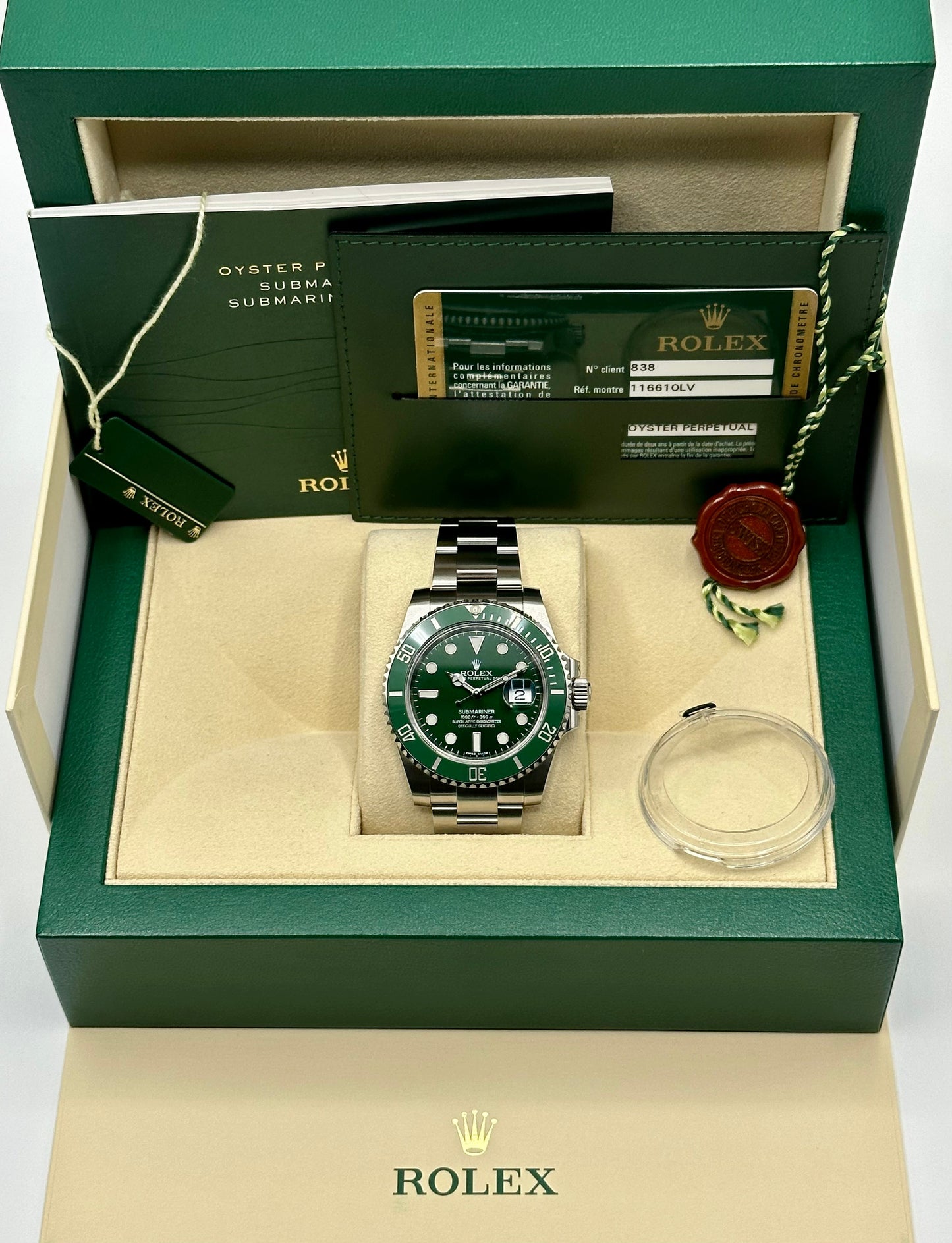 2015 Rolex Submariner Date "Hulk" 116610LV Green Dial Oyster - MyWatchLLC