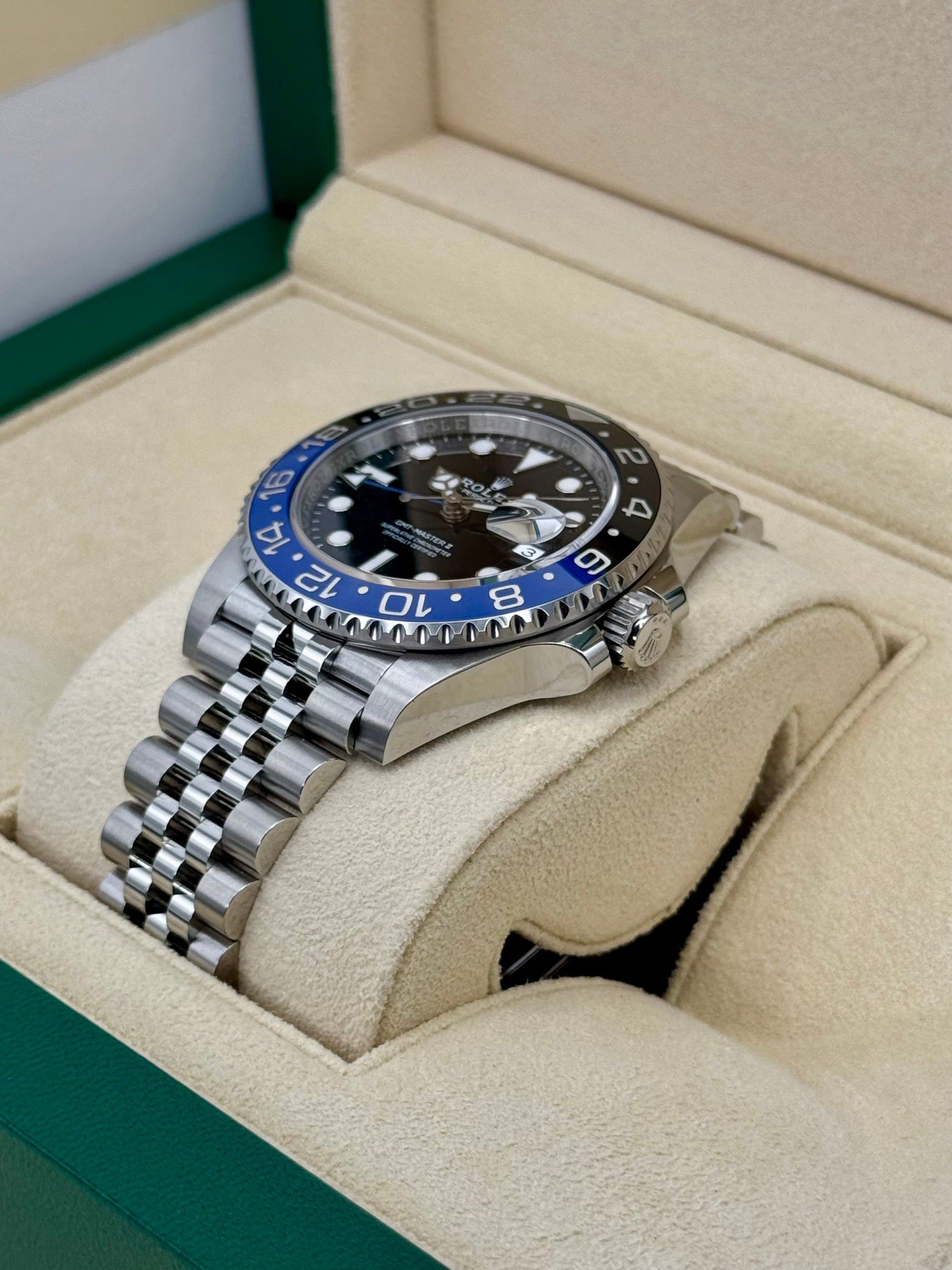 NEW 2024 Rolex GMT-Master II "Batgirl" 40mm 126710BLNR Jubilee Black Dial - MyWatchLLC