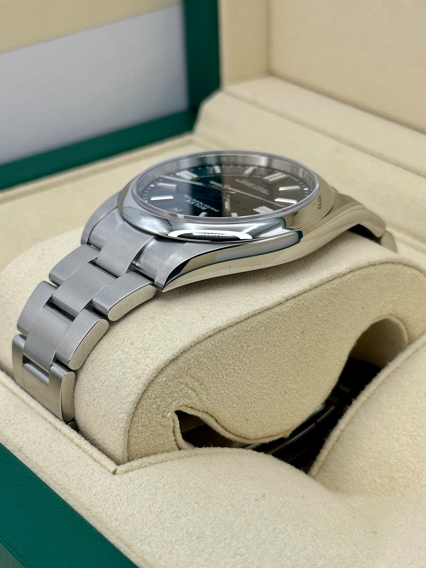 NEW 2022 Rolex Oyster Perpetual 41mm 124300 Blue Stick Dial - MyWatchLLC