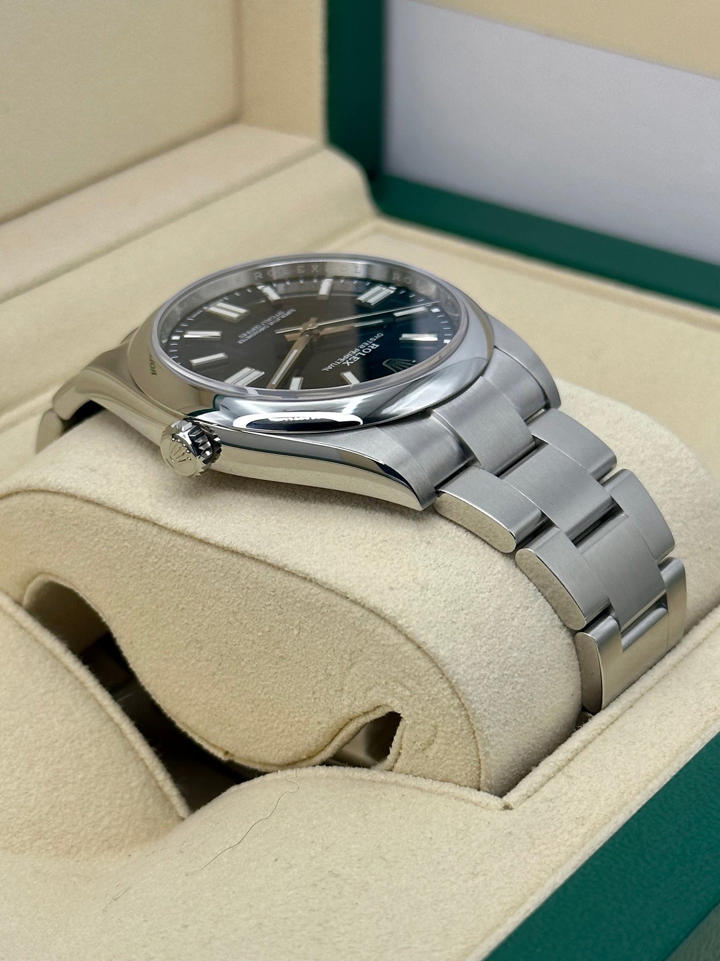 NEW 2022 Rolex Oyster Perpetual 41mm 124300 Blue Stick Dial - MyWatchLLC