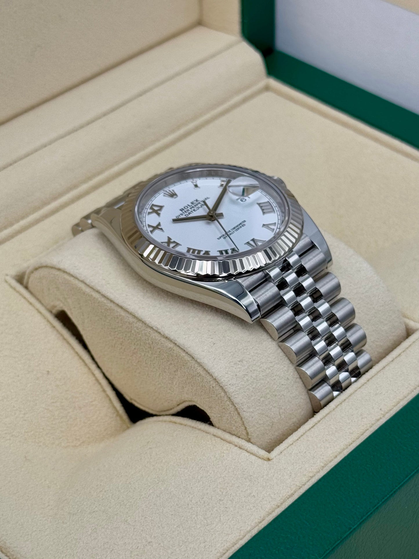 2022 Rolex Datejust 41mm 126334 Stainless Steel Jubilee White Dial - MyWatchLLC