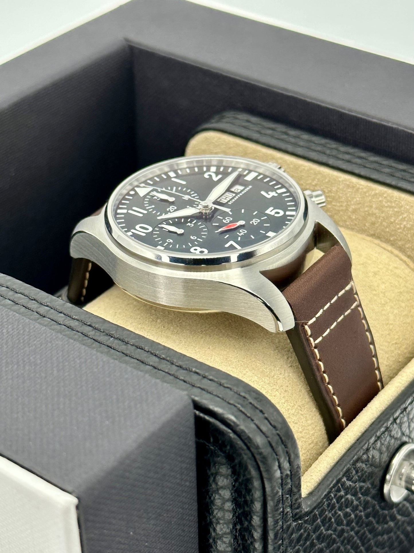 2023 IWC Pilot's Chronograph 41mm IW388103 Stainless Steel Green Dial - MyWatchLLC