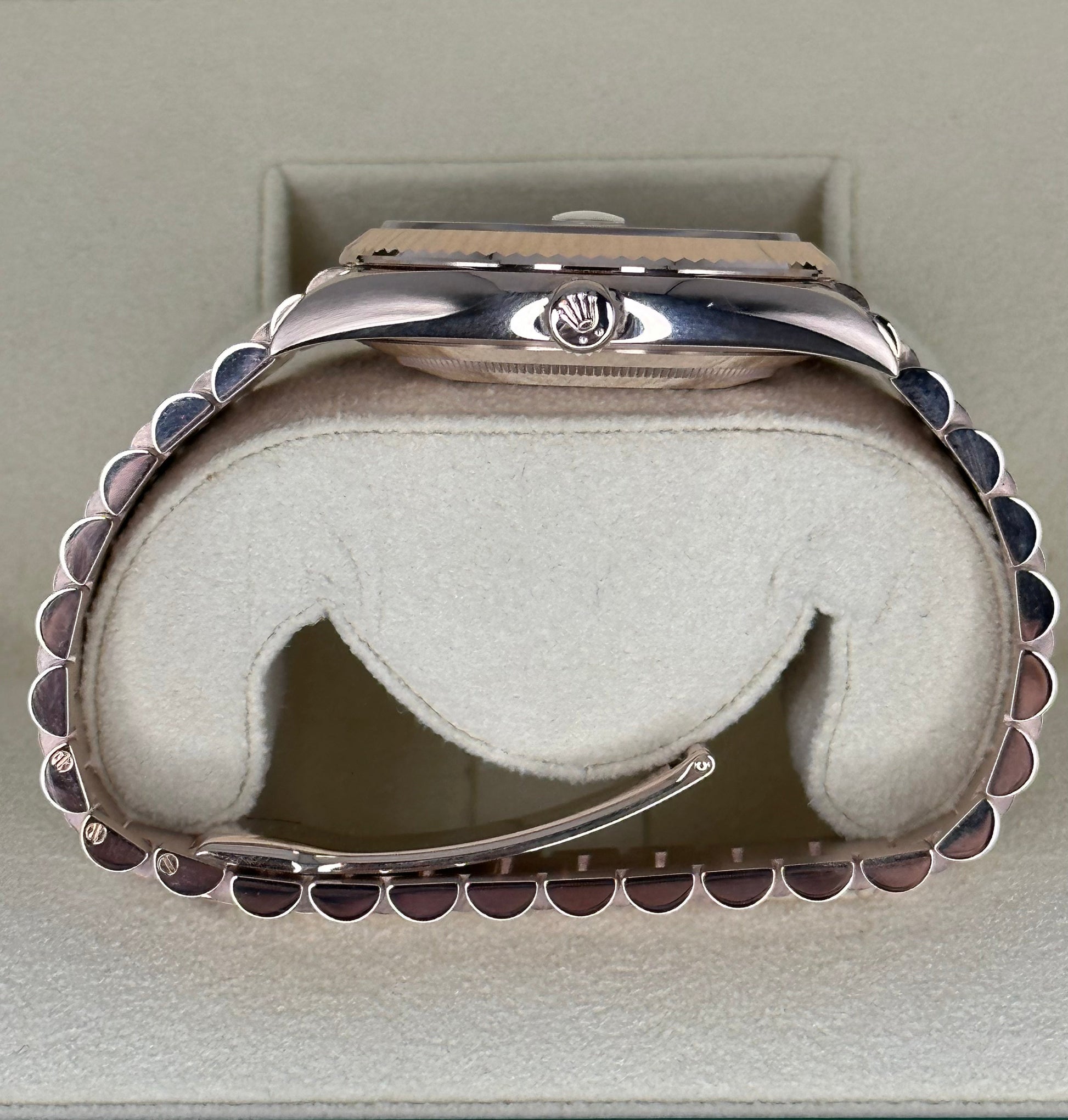 2022 Rolex Day-Date 40mm 228235 Presidential Rose Gold Olive Dial - MyWatchLLC