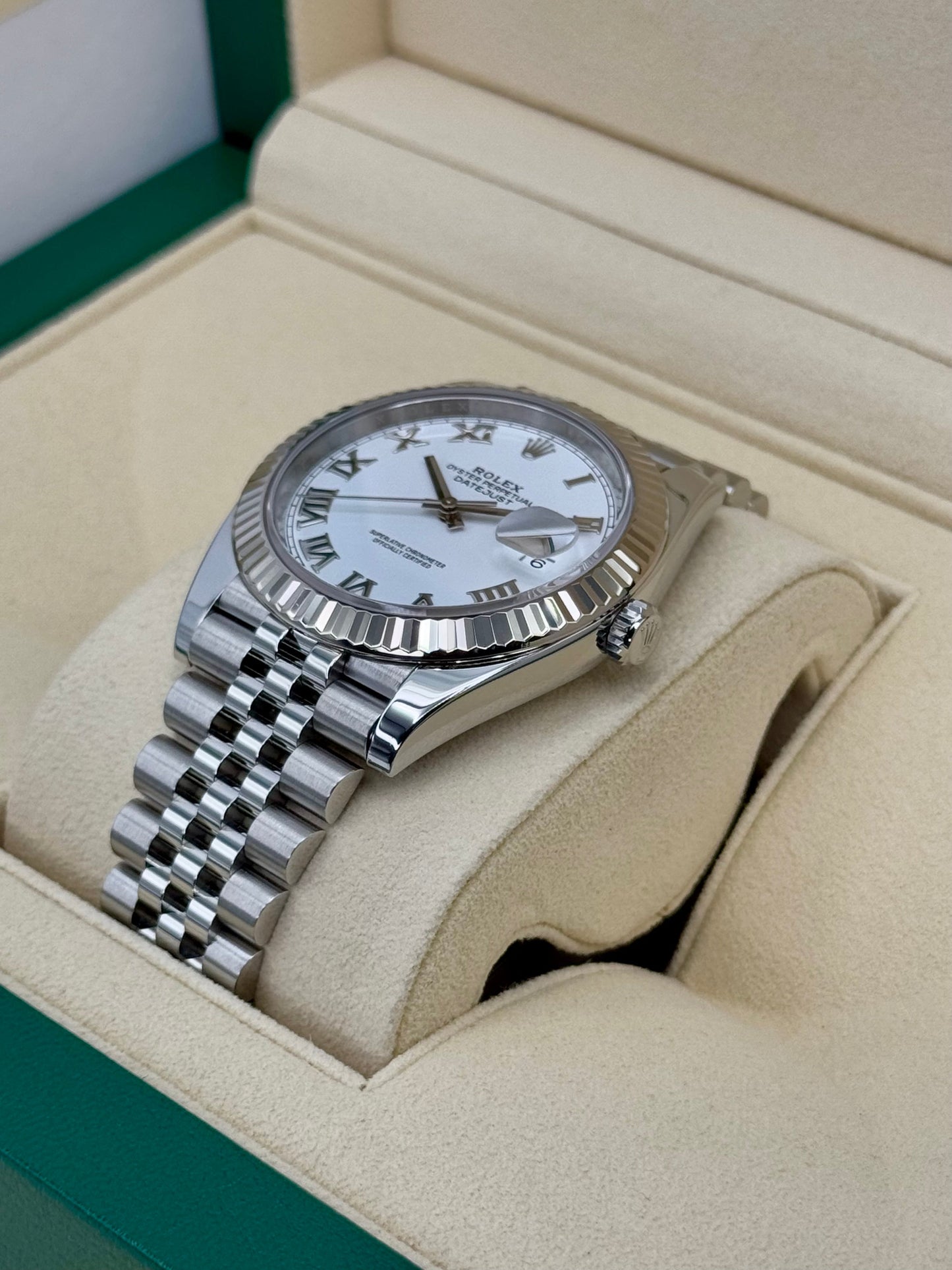 2022 Rolex Datejust 41mm 126334 Stainless Steel Jubilee White Dial - MyWatchLLC