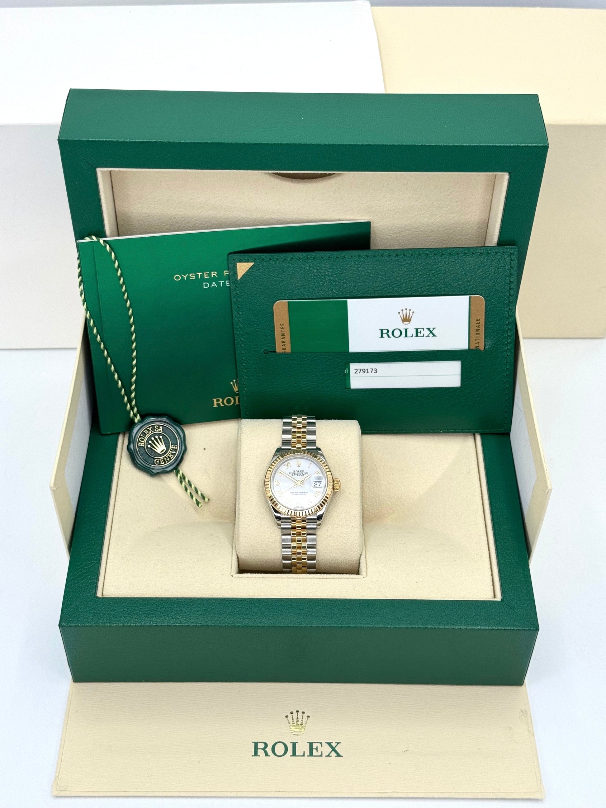 2017 Rolex Lady-Datejust 28mm 279173 Two-Tone Jubilee White Dial - MyWatchLLC