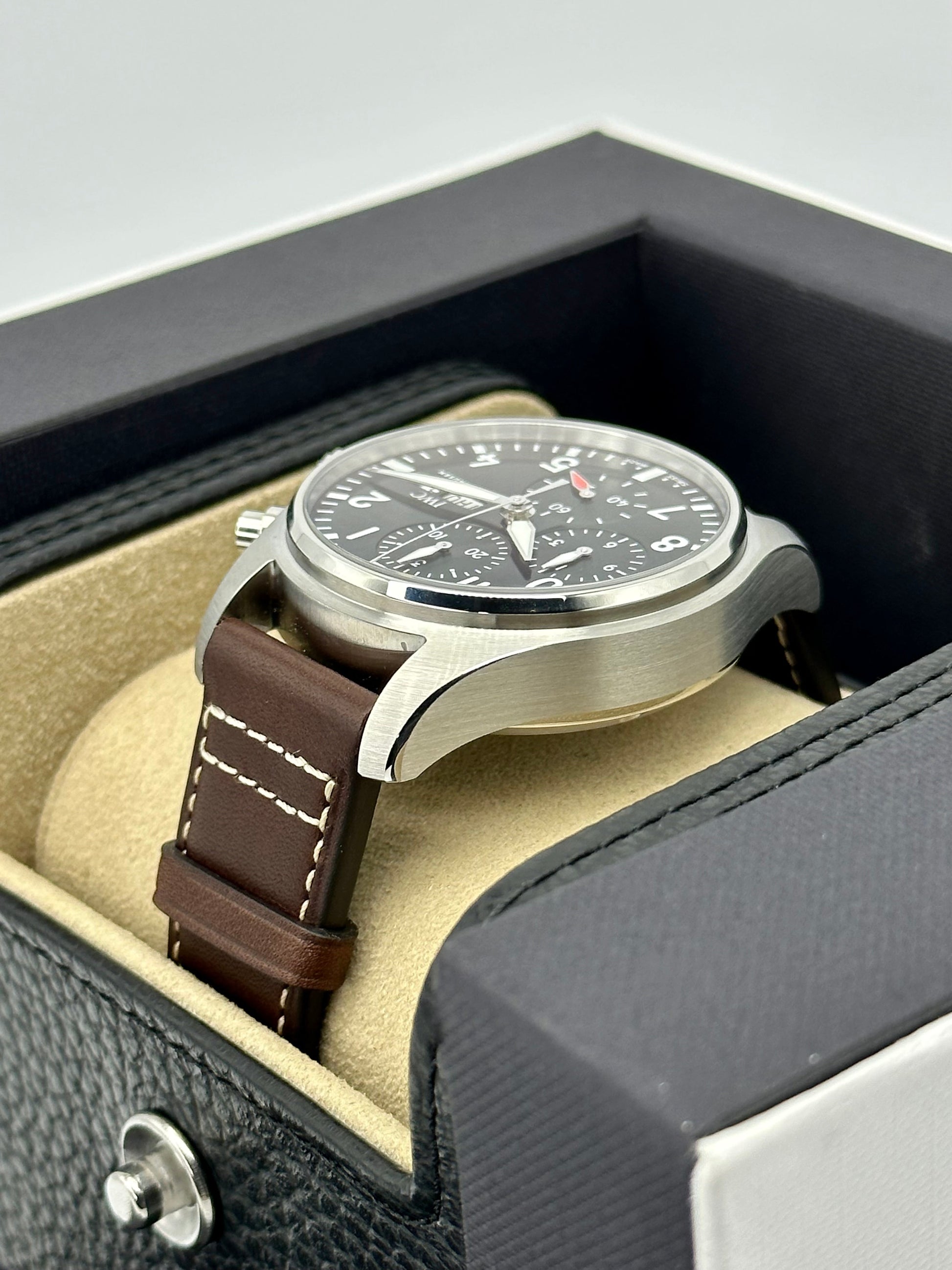 2023 IWC Pilot's Chronograph 41mm IW388103 Stainless Steel Green Dial - MyWatchLLC