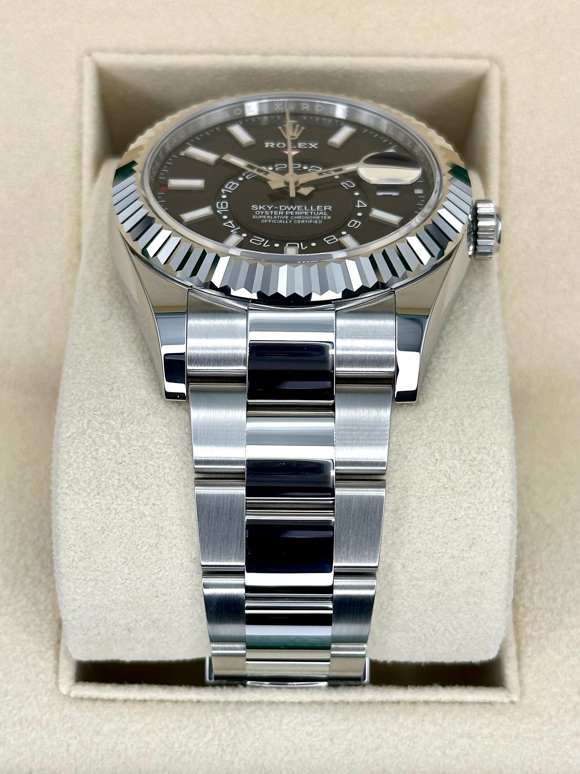 NEW 2023 Rolex Sky-Dweller 42mm 336934 Oyster Black Dial - MyWatchLLC