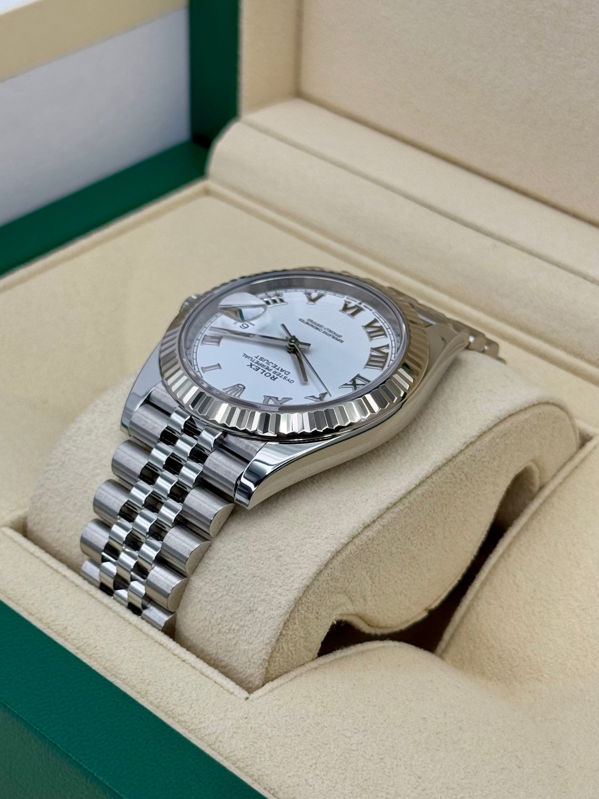 2022 Rolex Datejust 41mm 126334 Stainless Steel Jubilee White Dial - MyWatchLLC