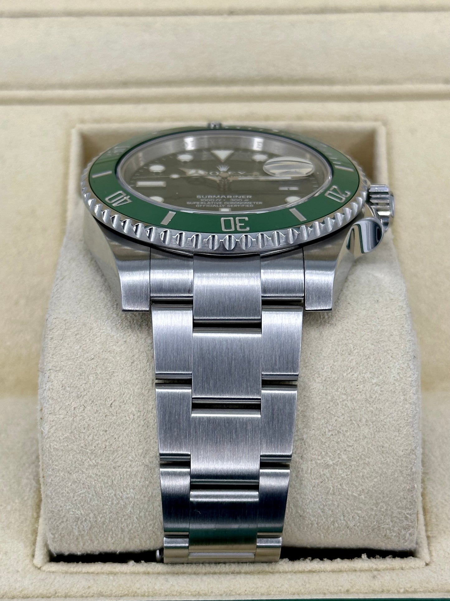 2015 Rolex Submariner Date "Hulk" 40mm 116610LV Oyster Green Dial - MyWatchLLC