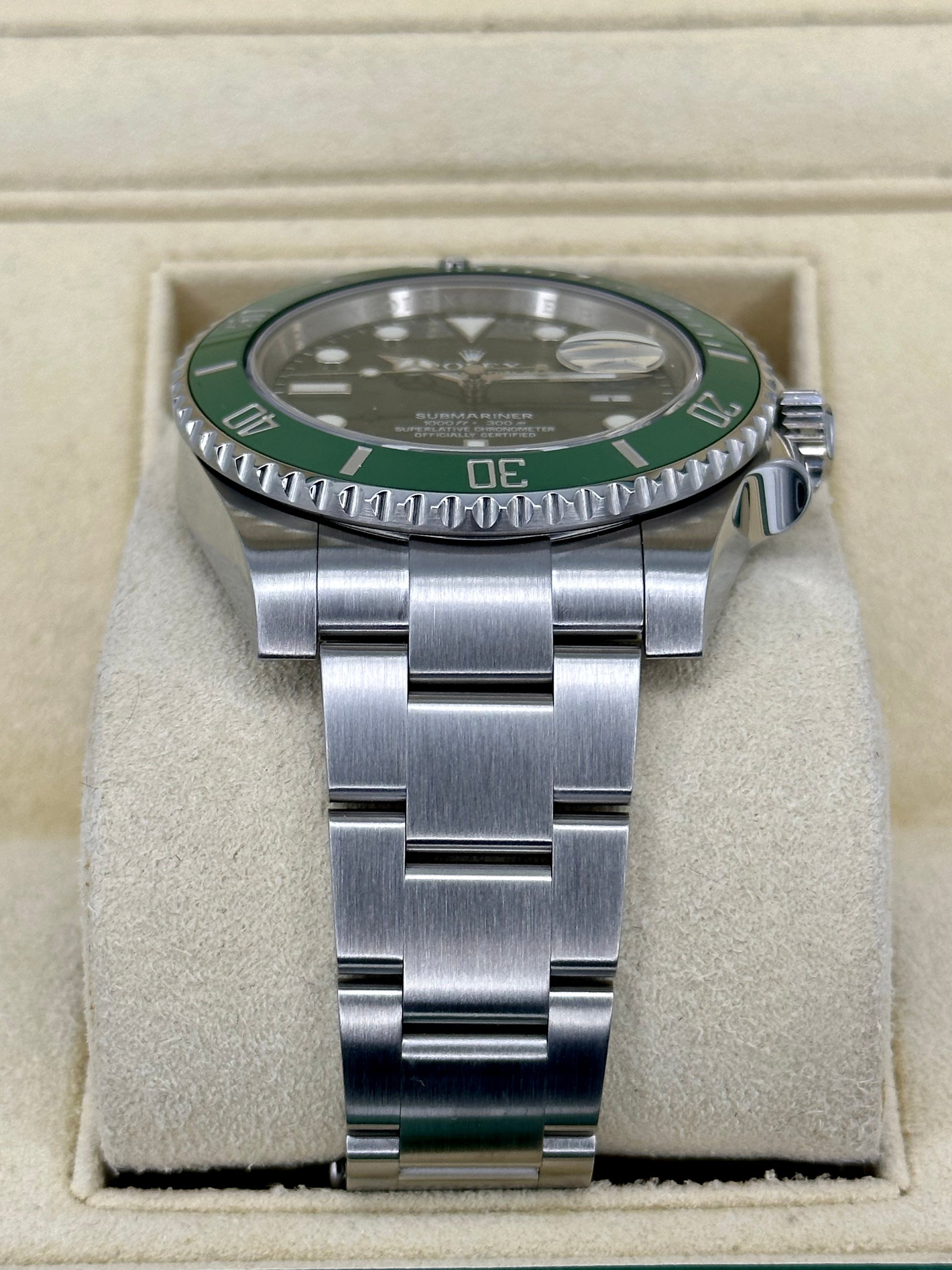 2015 Rolex Submariner Date "Hulk" 40mm 116610LV Oyster Green Dial - MyWatchLLC