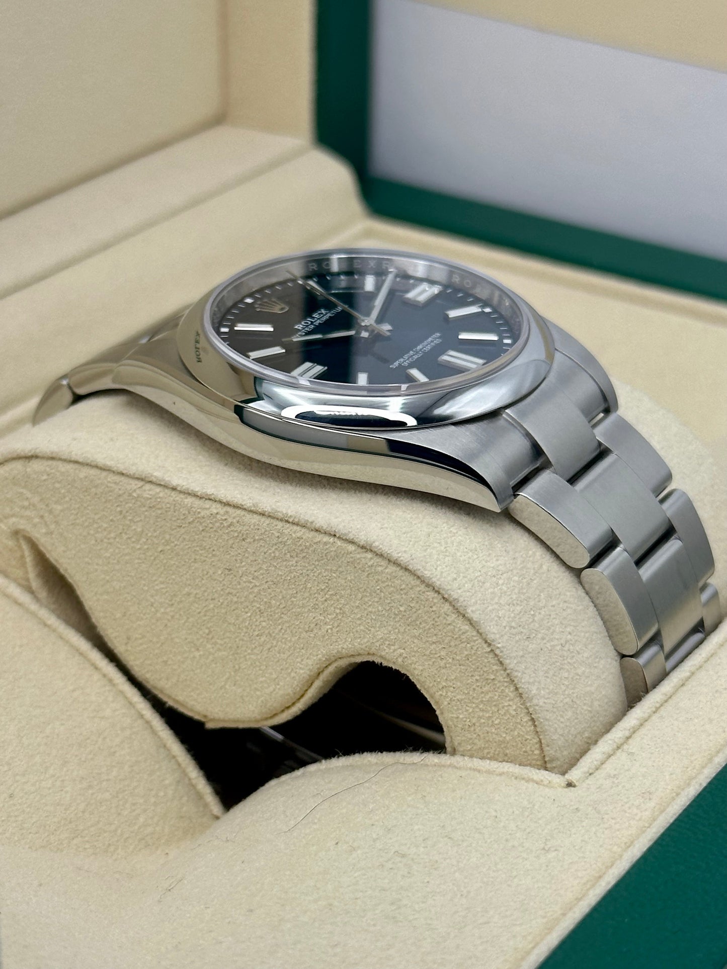 NEW 2022 Rolex Oyster Perpetual 41mm 124300 Blue Stick Dial - MyWatchLLC