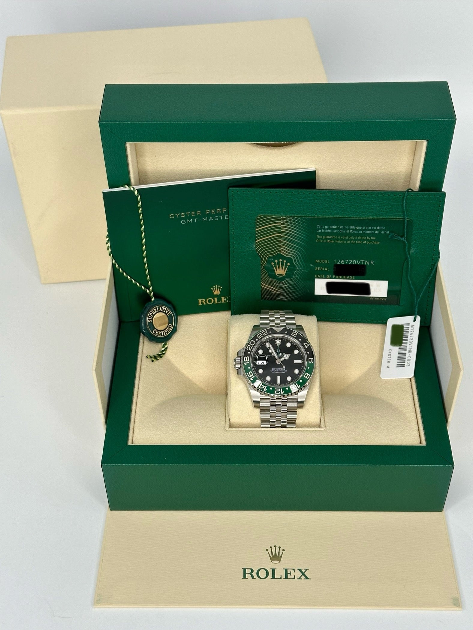 NEW 2023 Rolex GMT-Master II “Spriteâ€?40mm 126720VTNR Jubilee - MyWatchLLC