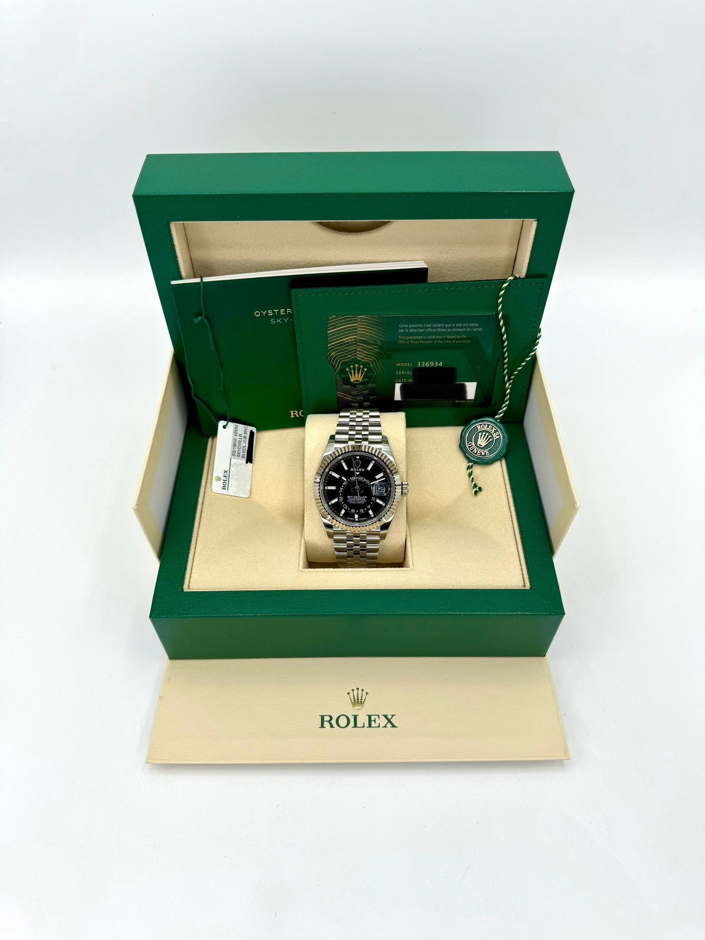 NEW 2023 Rolex Sky-Dweller 42mm 336934 Stainless Steel Jubilee Black Dial - MyWatchLLC