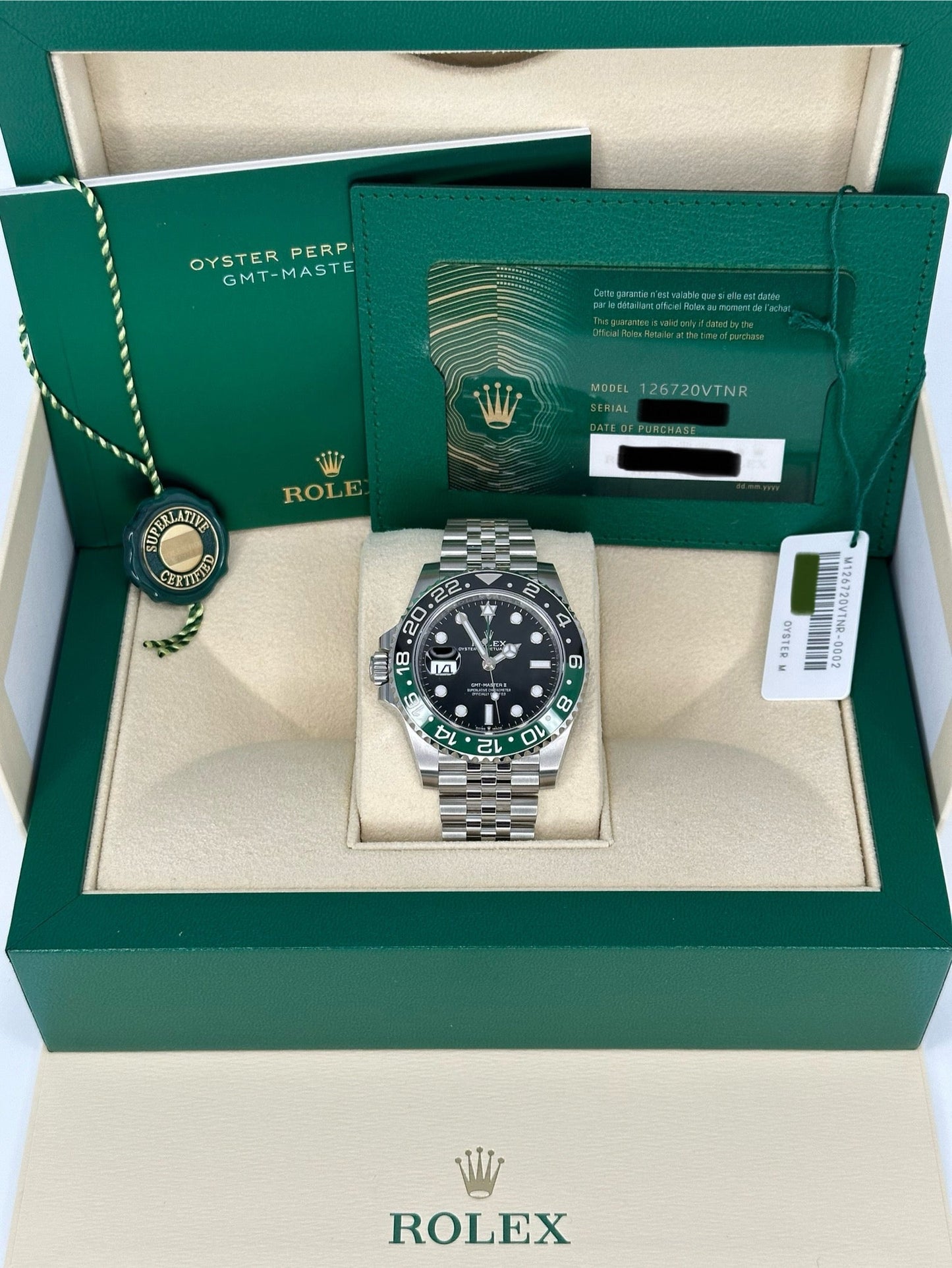 NEW 2023 Rolex GMT-Master II “Spriteâ€?40mm 126720VTNR Jubilee - MyWatchLLC