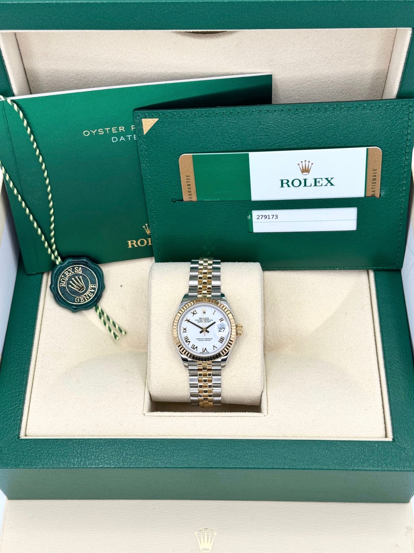 2017 Rolex Lady-Datejust 28mm 279173 Two-Tone Jubilee White Dial - MyWatchLLC
