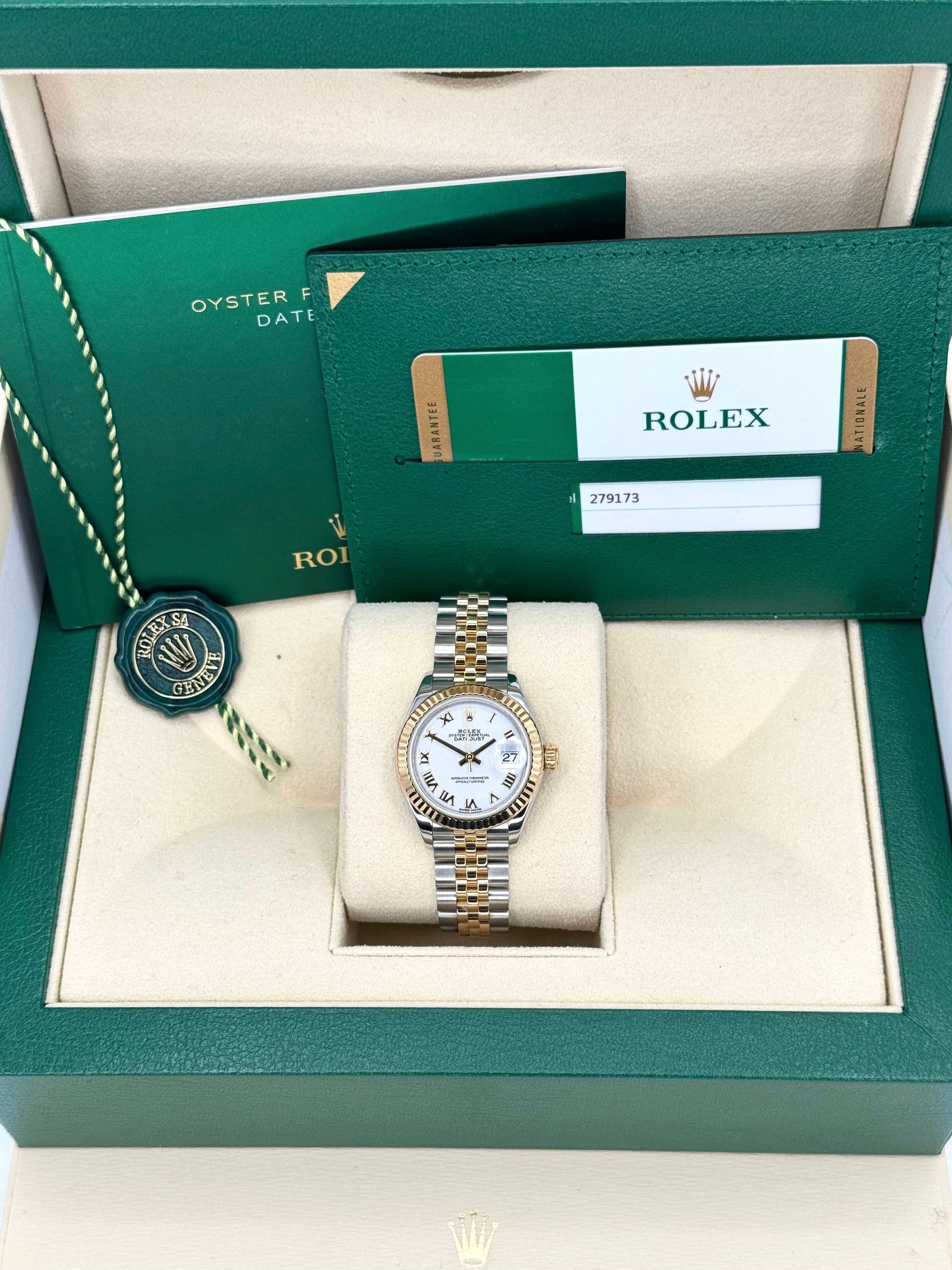 2017 Rolex Lady-Datejust 28mm 279173 Two-Tone Jubilee White Dial - MyWatchLLC