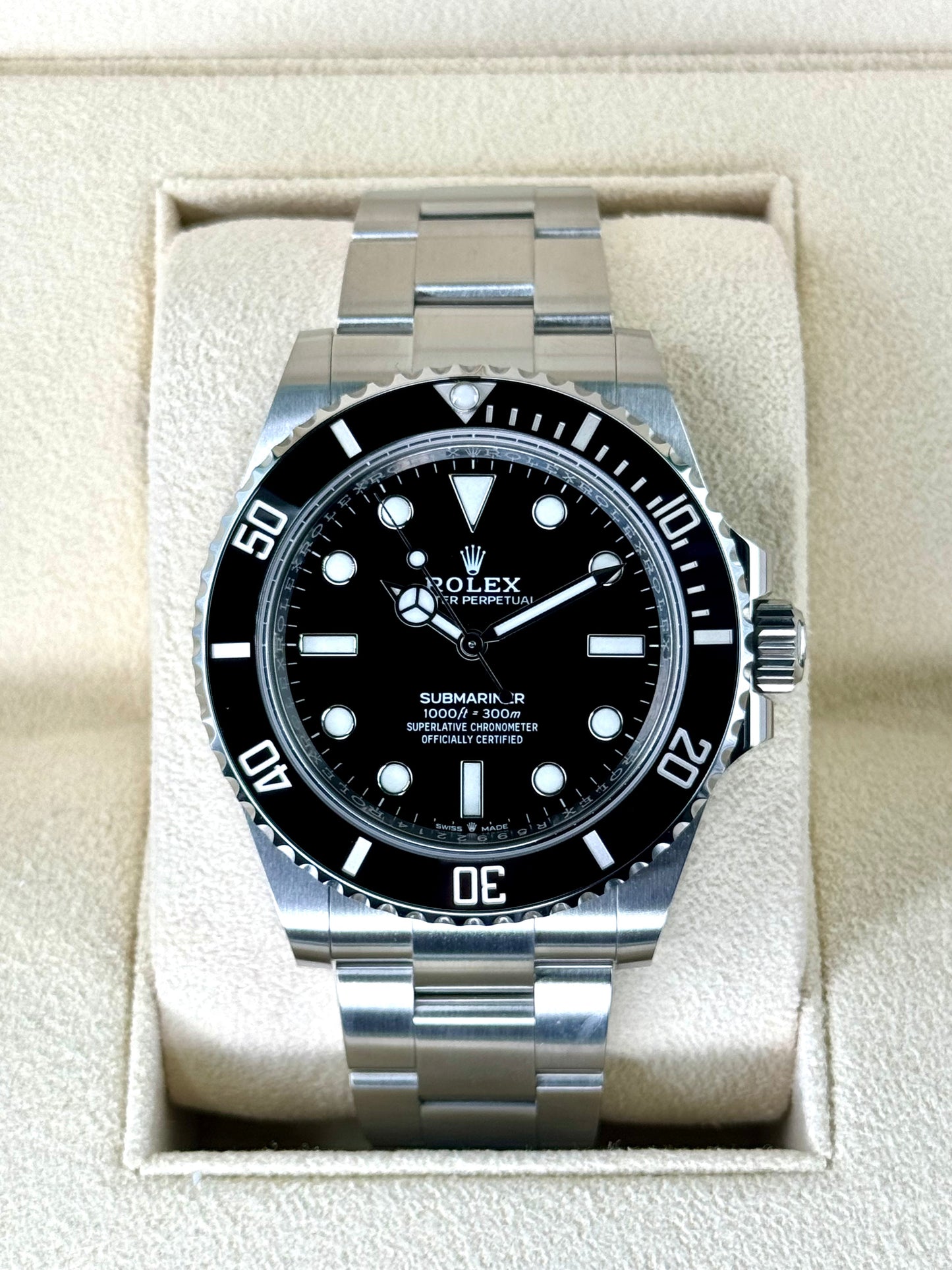 NEW 2023 Rolex Submariner 41mm 124060 Stainless Steel Black Dial - MyWatchLLC
