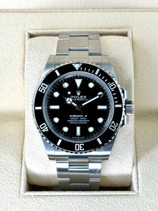 NEW 2023 Rolex Submariner 41mm 124060 Stainless Steel Black Dial - MyWatchLLC