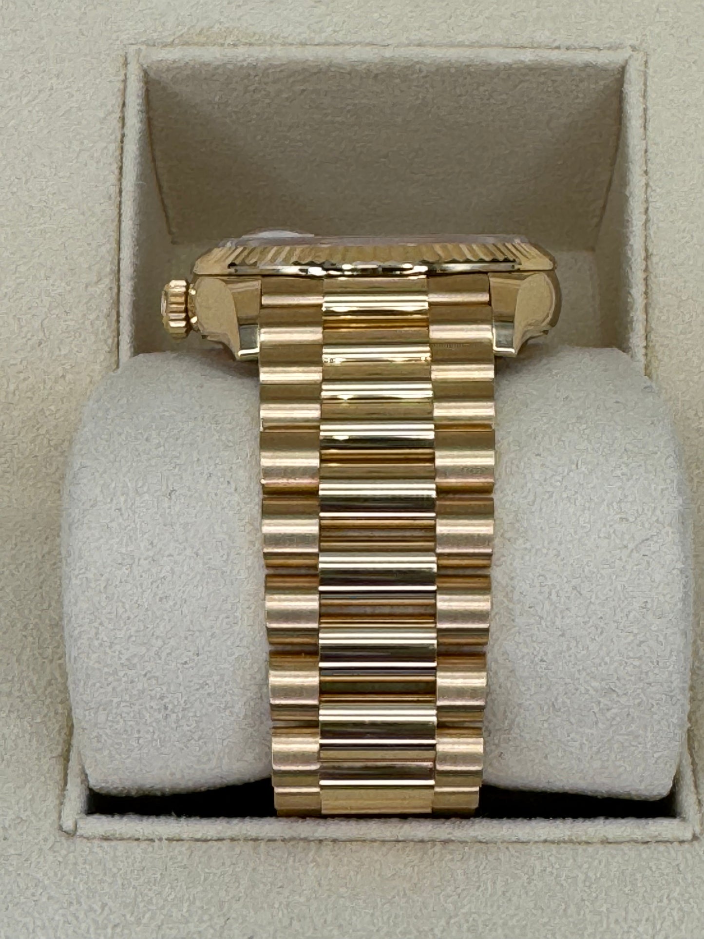 NEW 2023 Rolex Day-Date 36mm 128238 Presidential Champagne Diamond Dial - MyWatchLLC