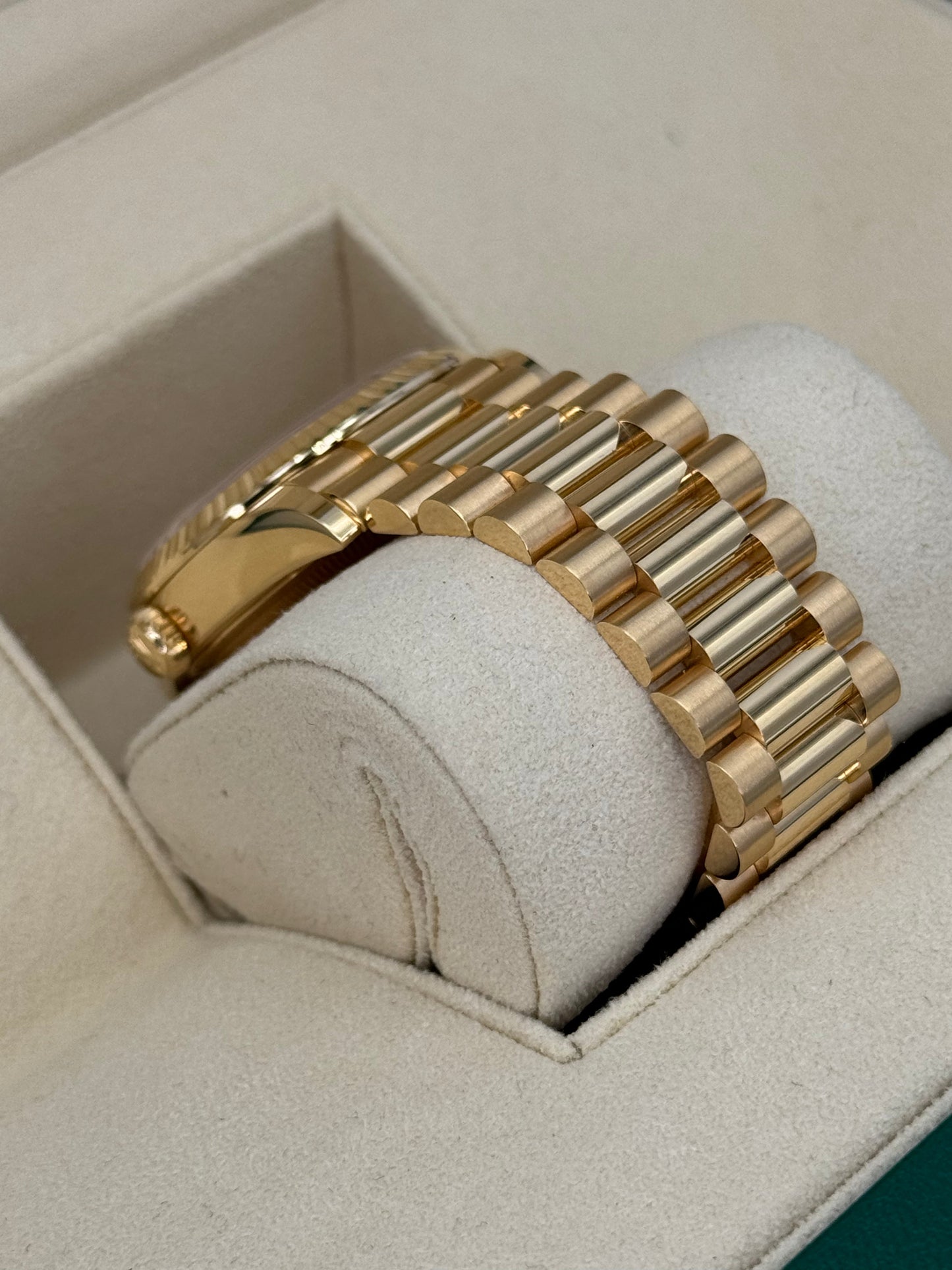 NEW 2023 Rolex Day-Date 36mm 128238 Presidential Champagne Diamond Dial - MyWatchLLC