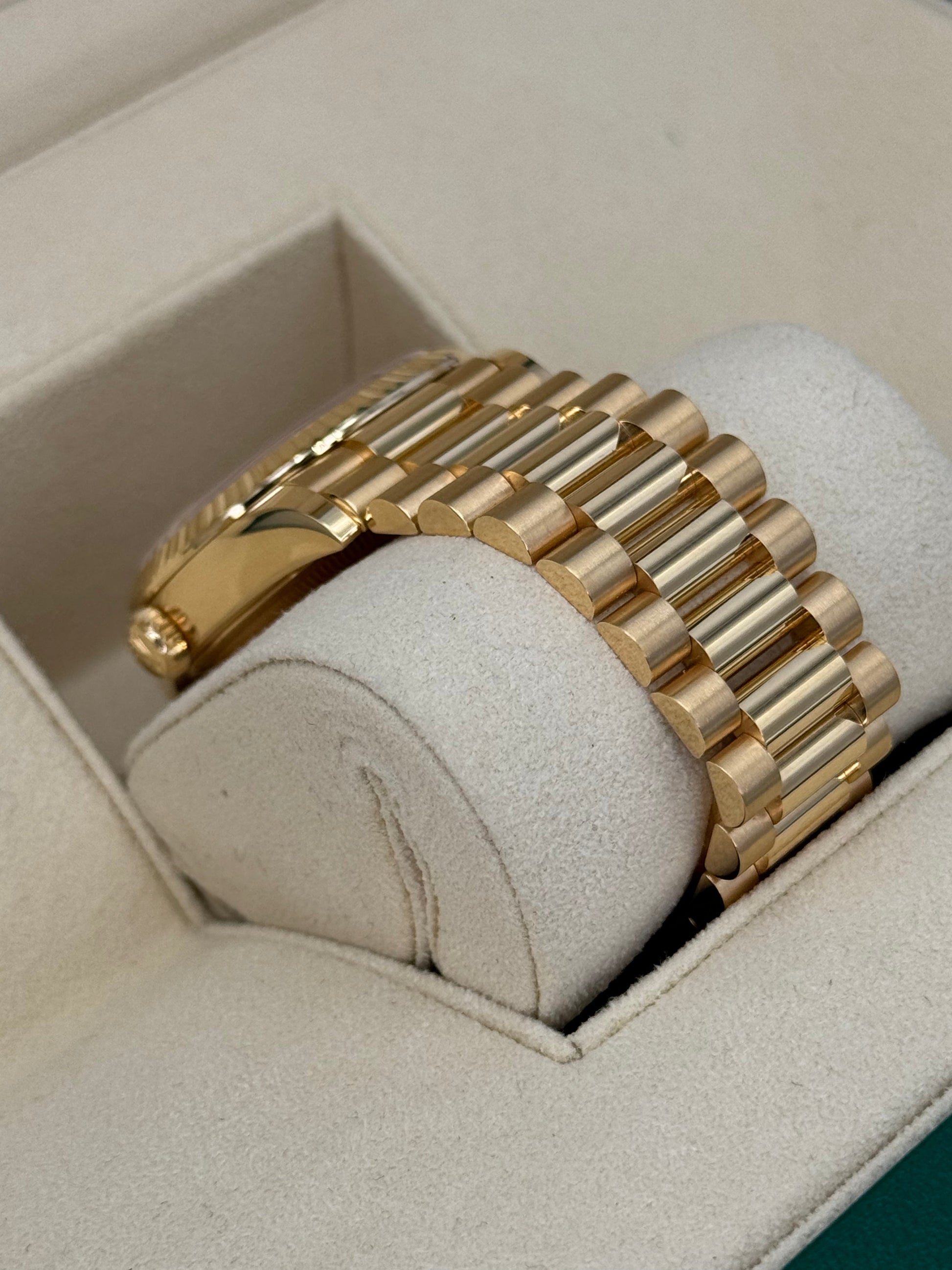 NEW 2023 Rolex Day-Date 36mm 128238 Presidential Champagne Diamond Dial - MyWatchLLC