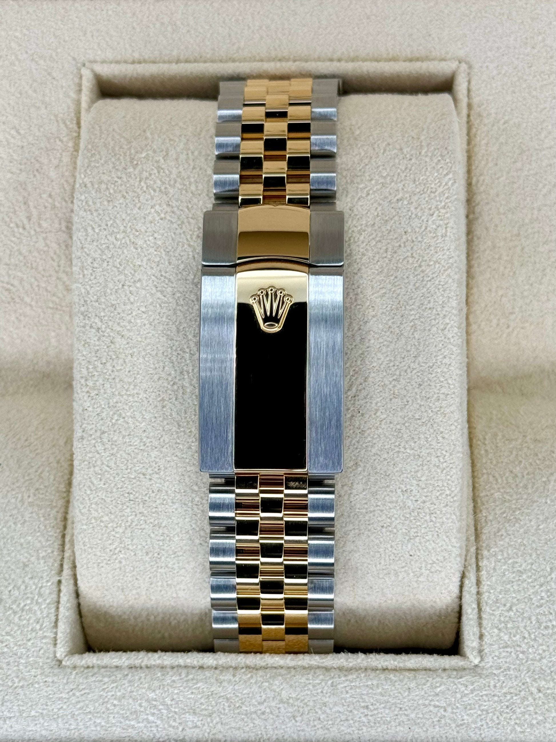 NEW 2023 Rolex Datejust 41mm 126333 Two-Tone Jubilee White Stick Dial - MyWatchLLC