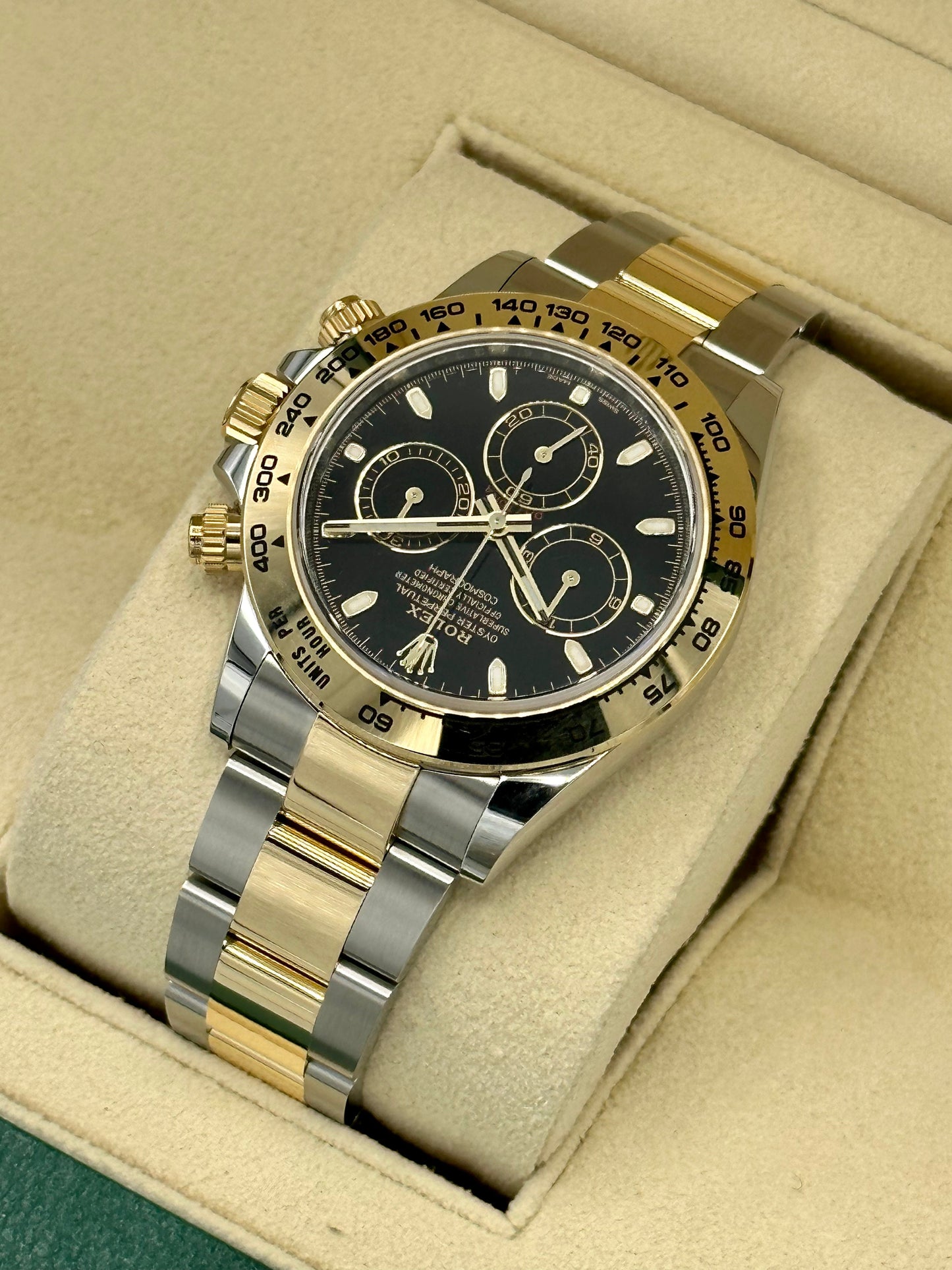 NEW 2023 Daytona 40mm 116503 Two-Tone Black Index Dial - MyWatchLLC