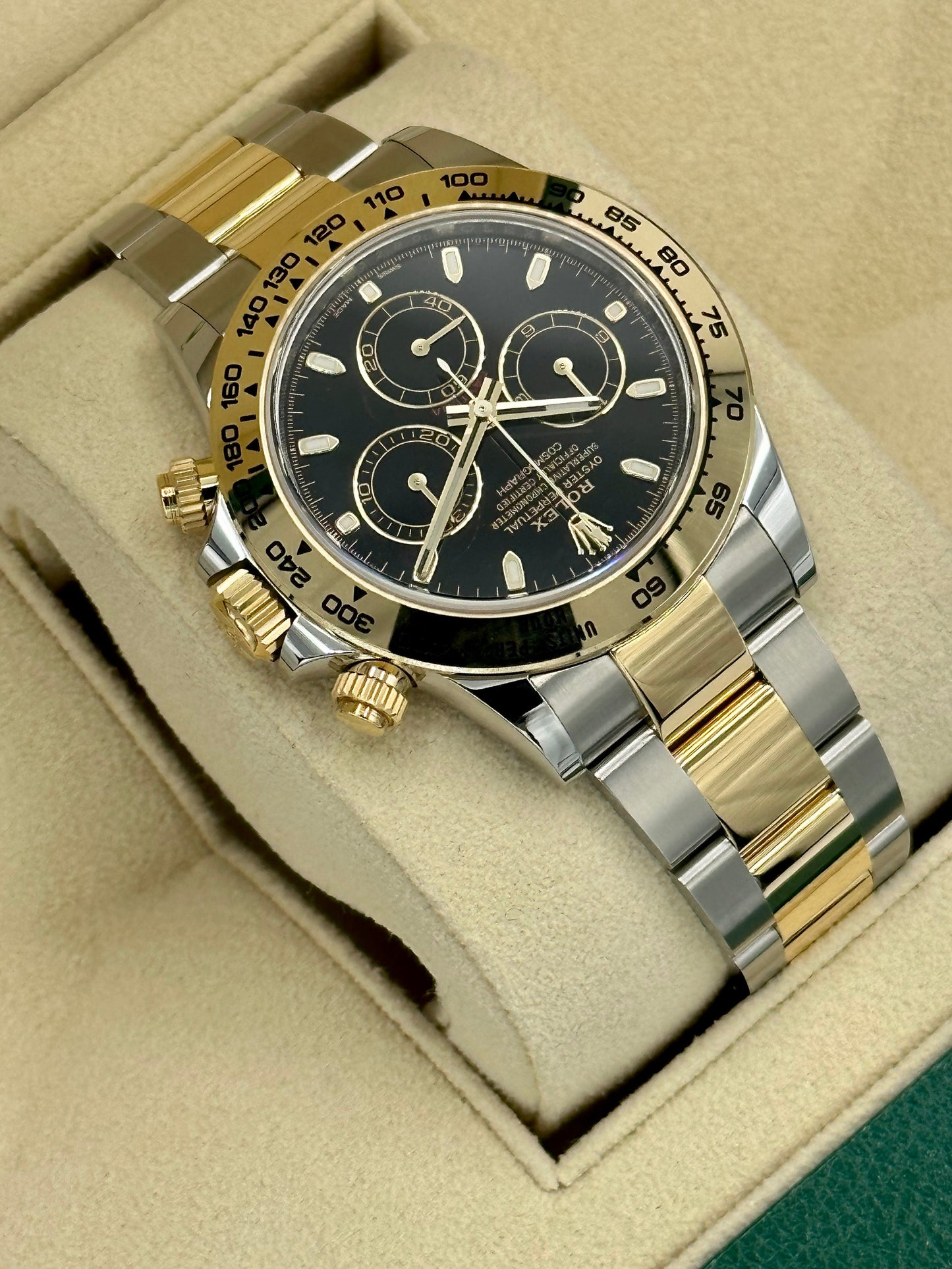 NEW 2023 Daytona 40mm 116503 Two-Tone Black Index Dial - MyWatchLLC