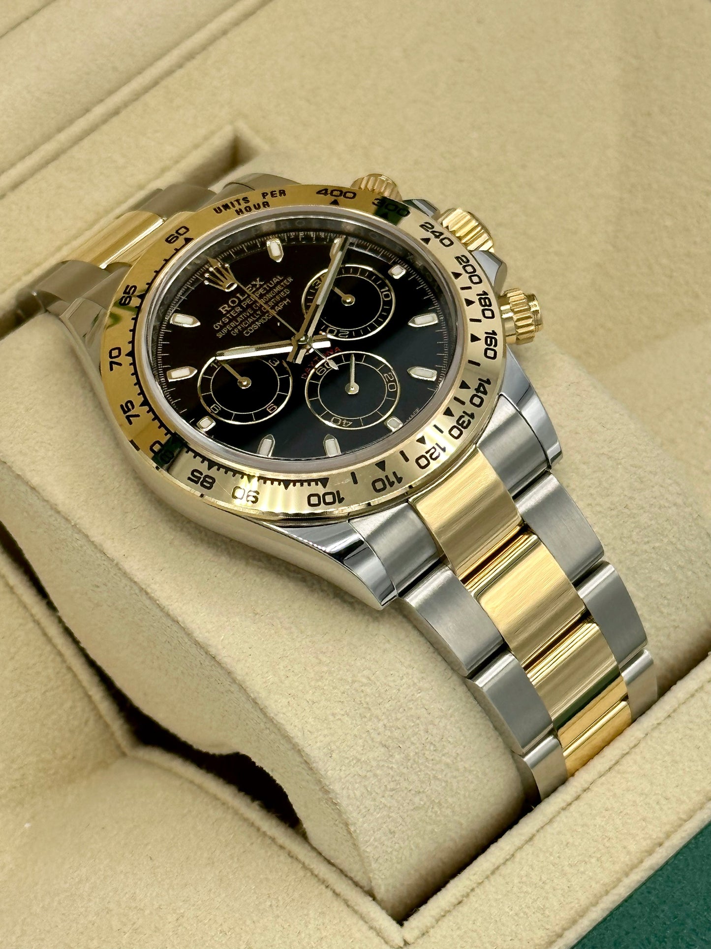 NEW 2023 Daytona 40mm 116503 Two-Tone Black Index Dial - MyWatchLLC