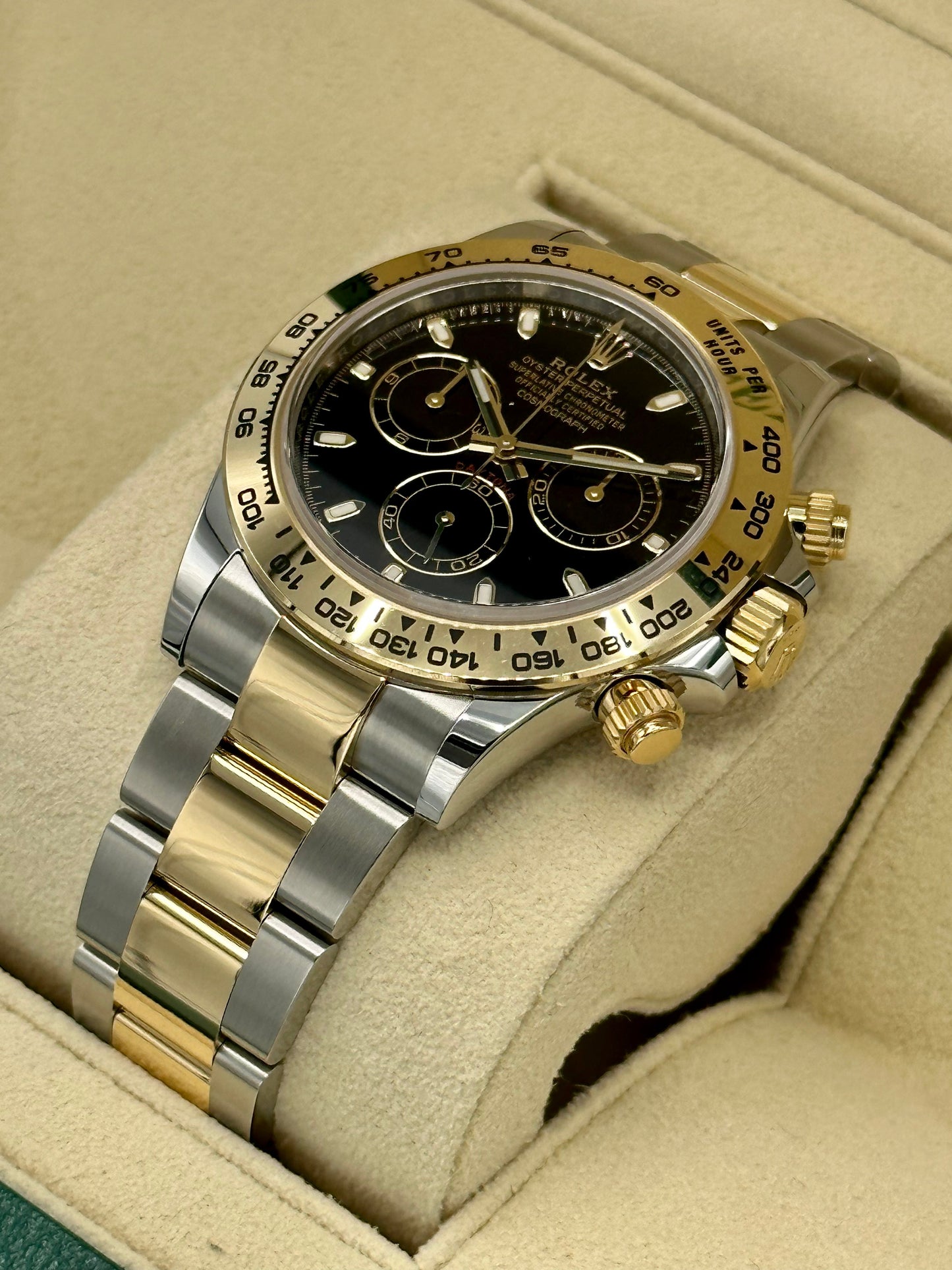 NEW 2023 Daytona 40mm 116503 Two-Tone Black Index Dial - MyWatchLLC