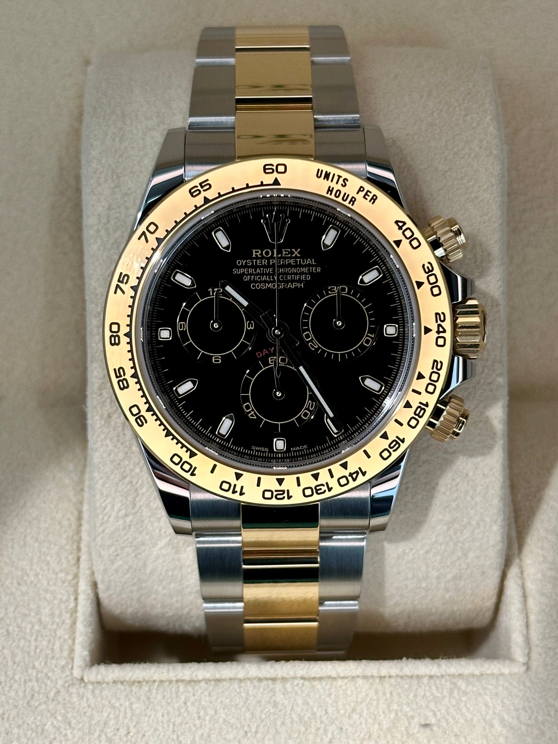 NEW 2023 Daytona 40mm 116503 Two-Tone Black Index Dial - MyWatchLLC