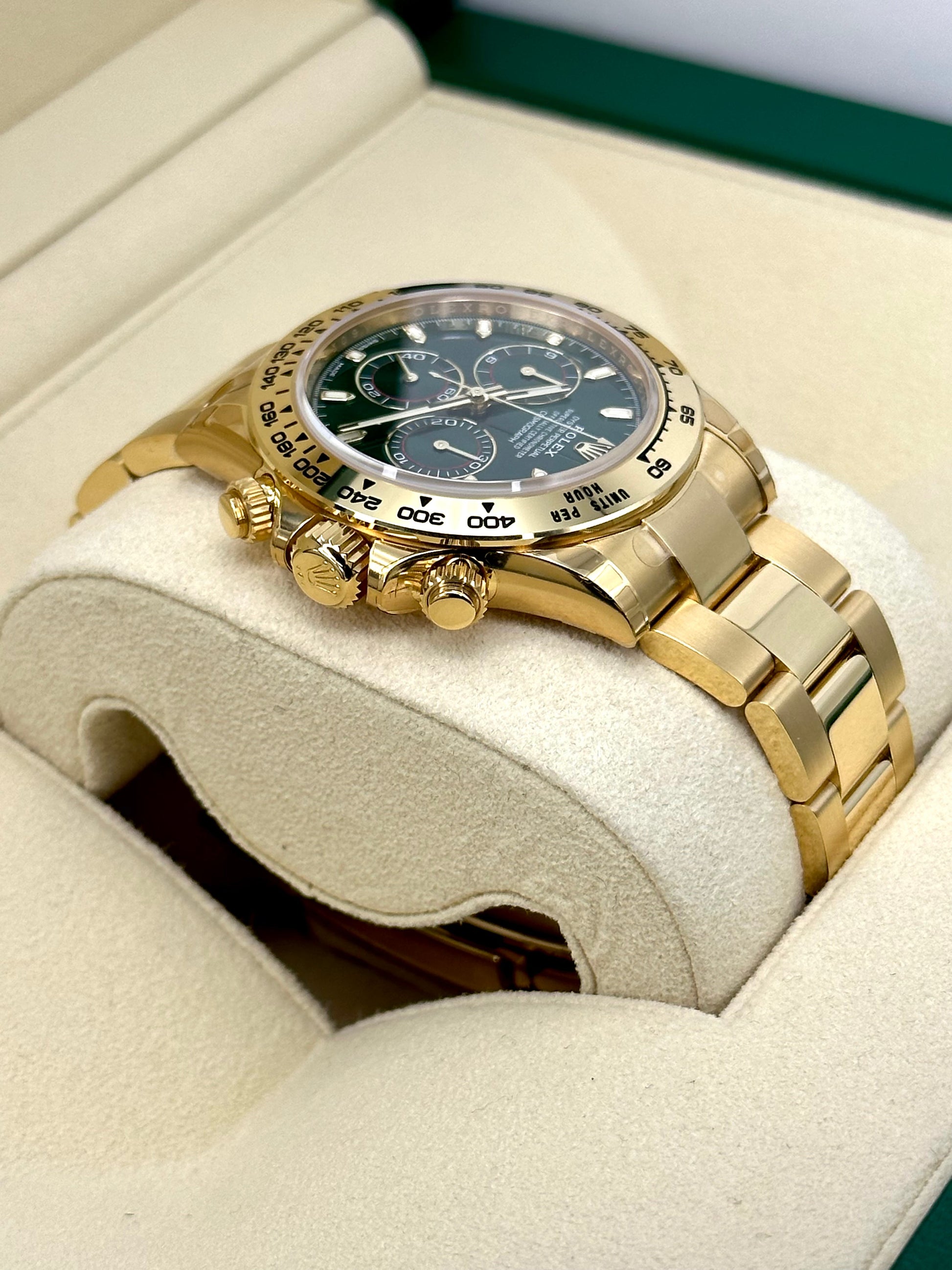 NEW 2021 Rolex Daytona "John Mayer" 40mm 116508 Yellow Gold Green Dial - MyWatchLLC