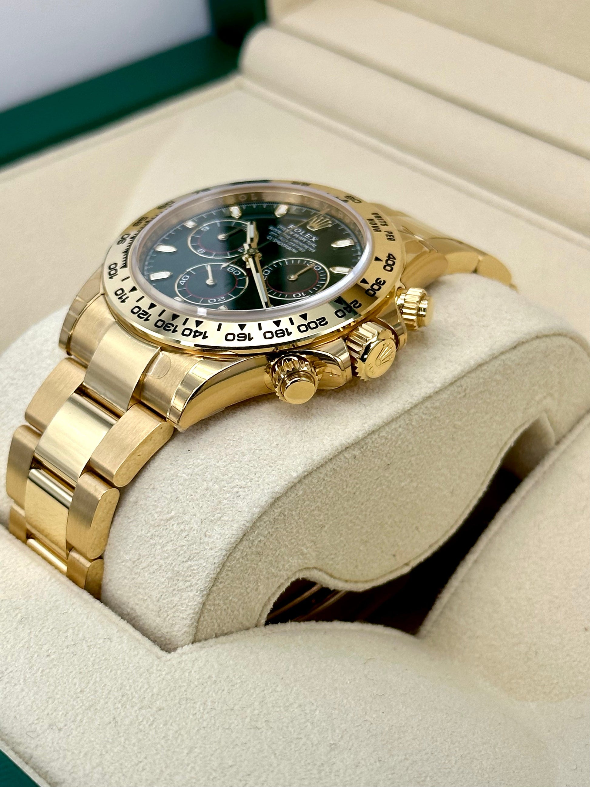 NEW 2021 Rolex Daytona "John Mayer" 40mm 116508 Yellow Gold Green Dial - MyWatchLLC