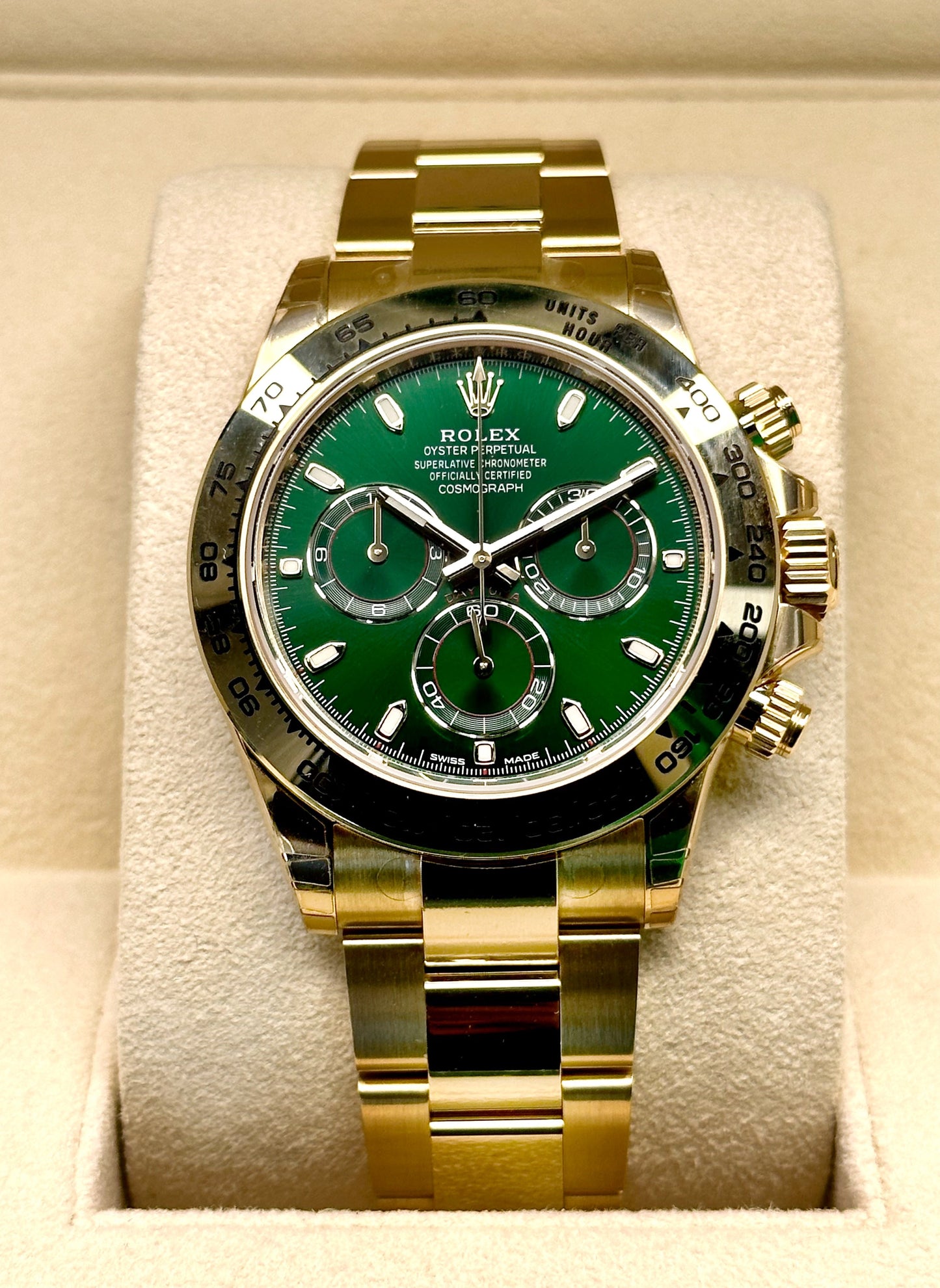 NEW 2021 Rolex Daytona "John Mayer" 40mm 116508 Yellow Gold Green Dial - MyWatchLLC