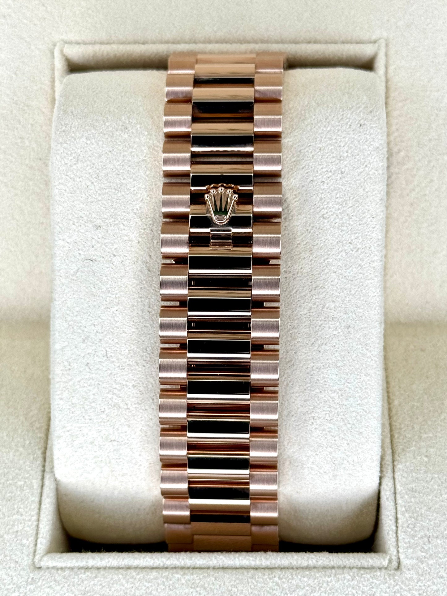 NEW 2021 Rolex Day-Date 40mm 228235 Rose Gold Sundust Dial - MyWatchLLC