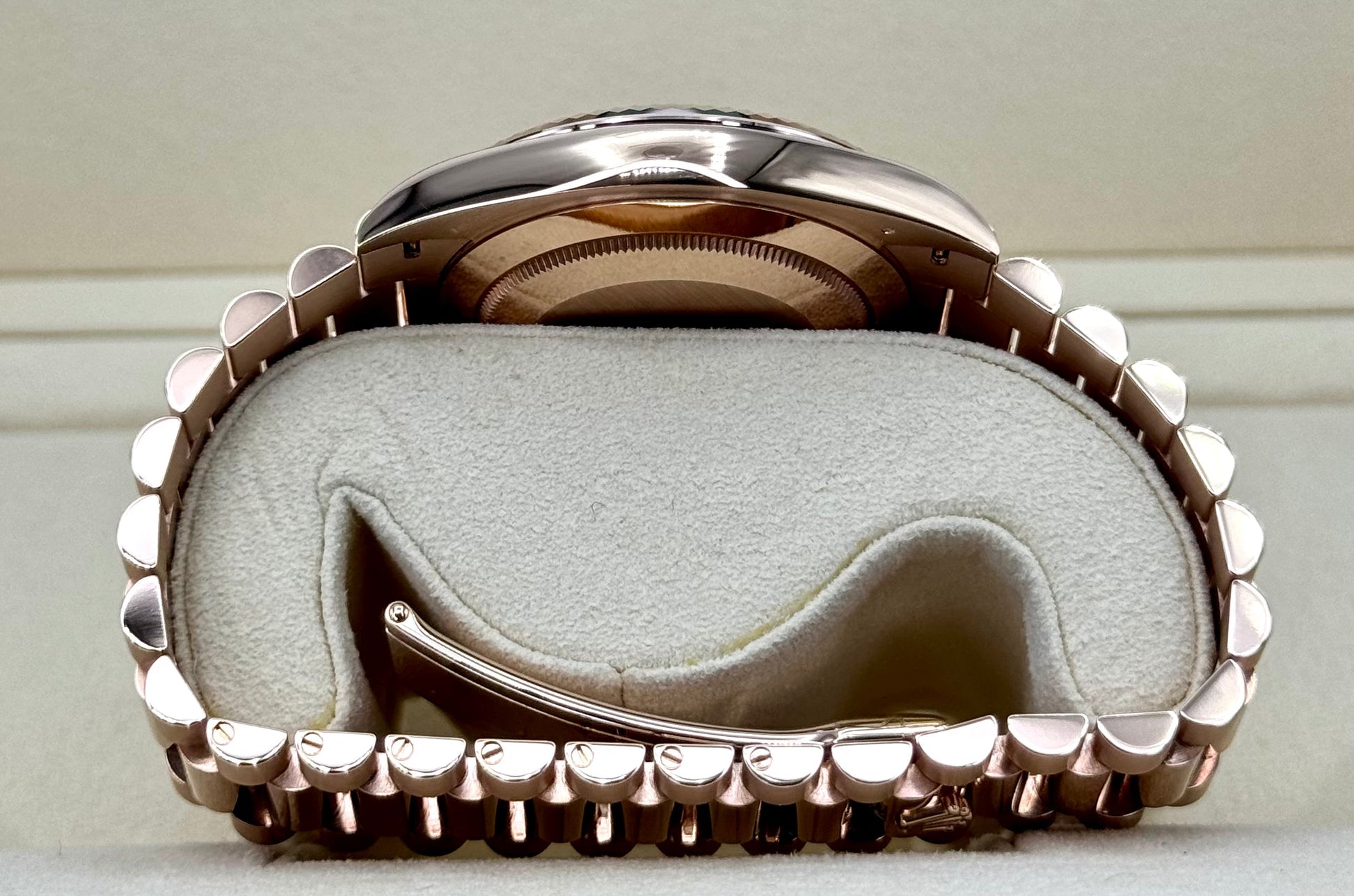 NEW 2021 Rolex Day-Date 40mm 228235 Rose Gold Sundust Dial - MyWatchLLC