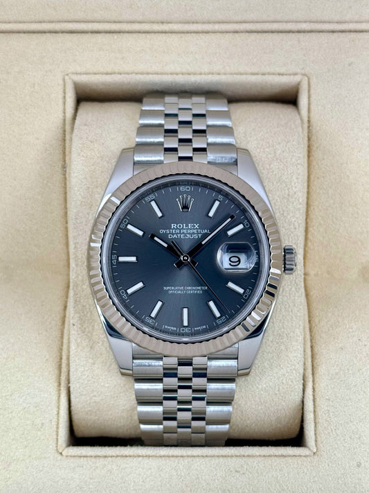 2017 Rolex Datejust 41mm 126334 Stainless Steel Jubilee Rhodium Dial - MyWatchLLC