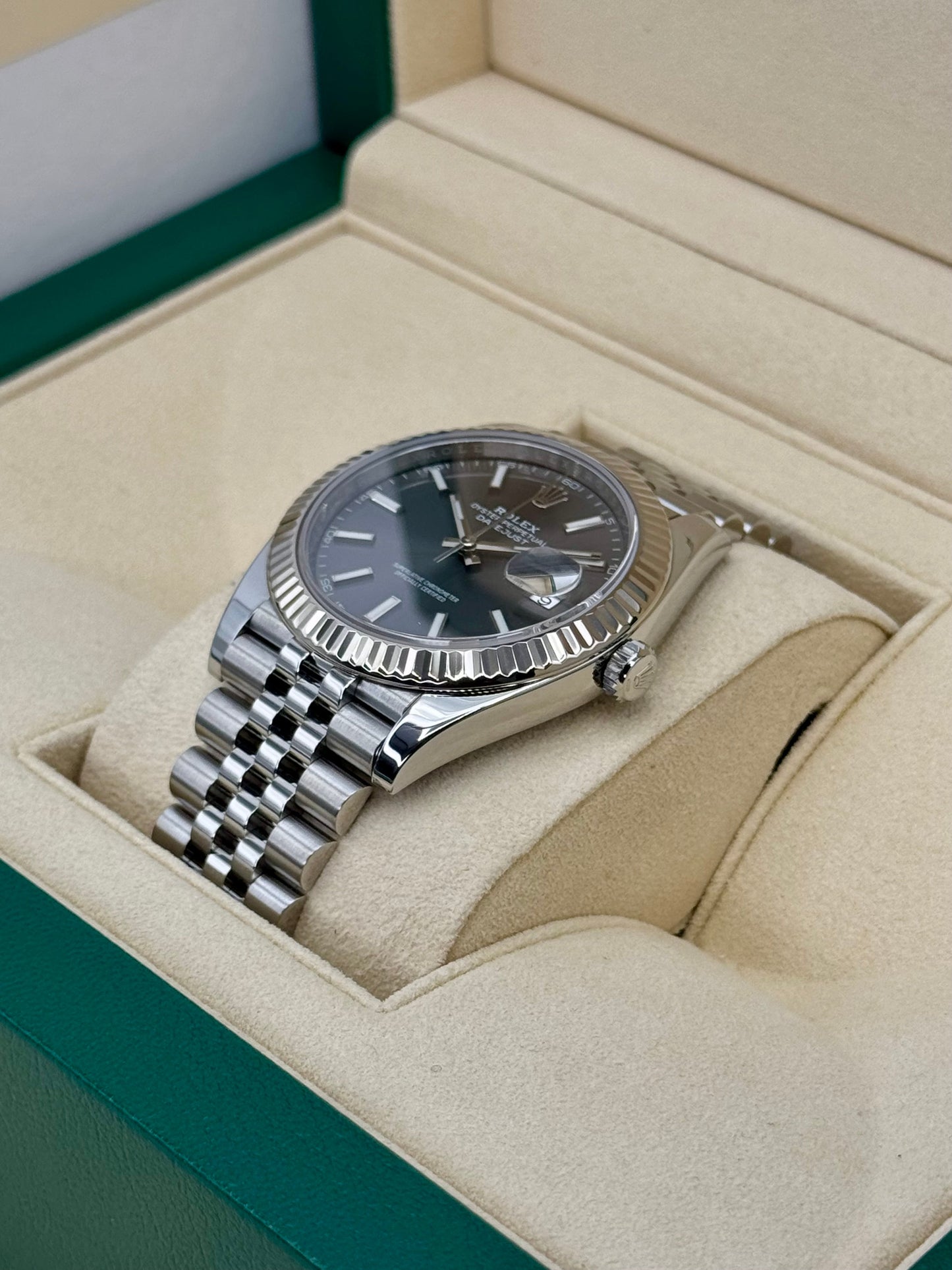 2017 Rolex Datejust 41mm 126334 Stainless Steel Jubilee Rhodium Dial - MyWatchLLC