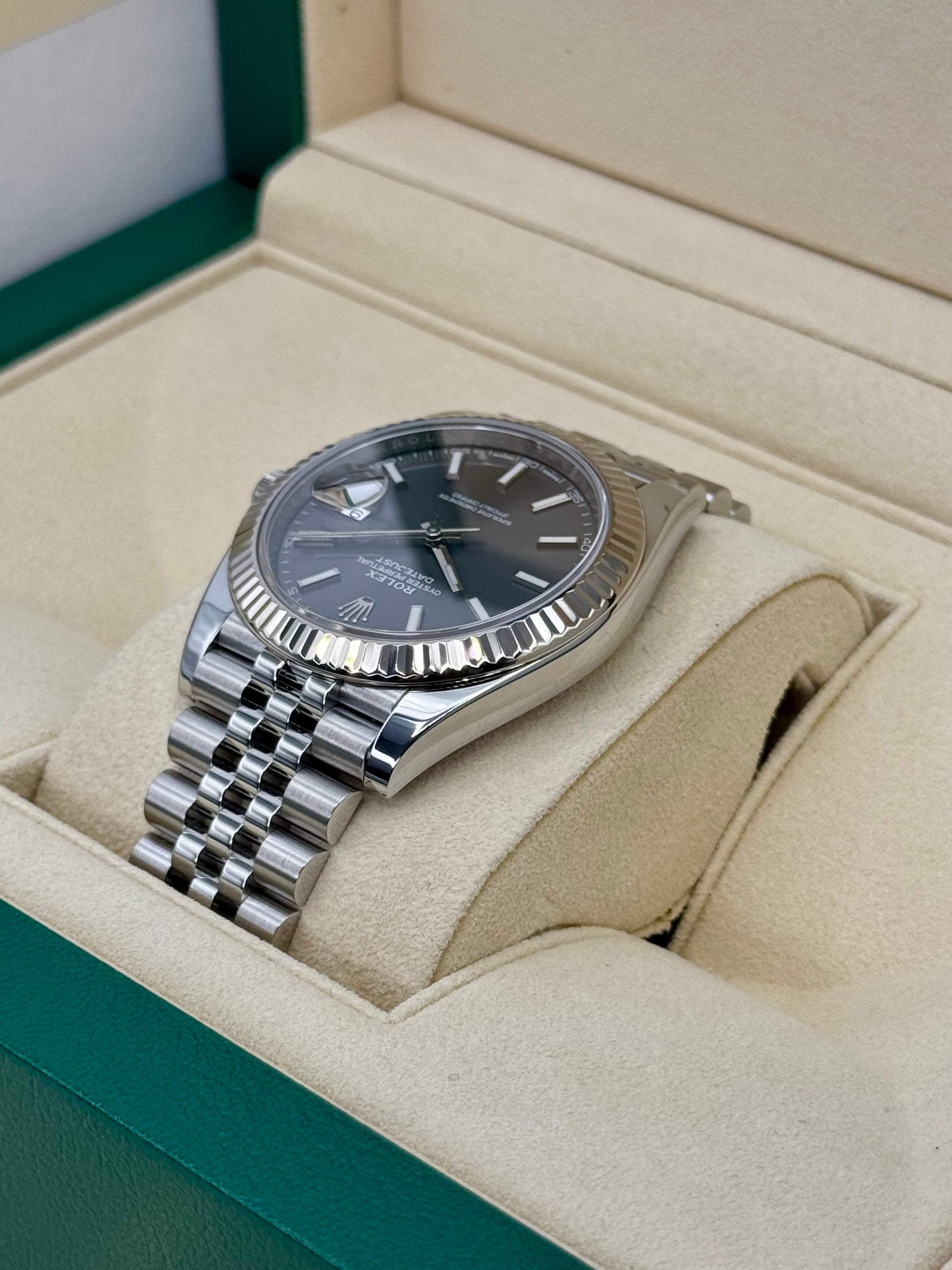 2017 Rolex Datejust 41mm 126334 Stainless Steel Jubilee Rhodium Dial - MyWatchLLC