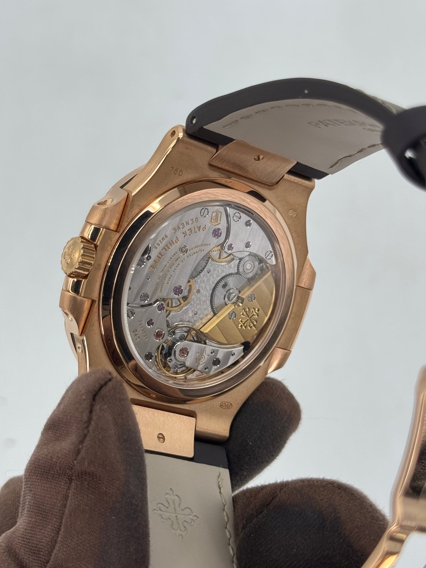 2019 Patek Philippe Nautilus 40mm 5712R  Rose Gold Brown Dial - MyWatchLLC