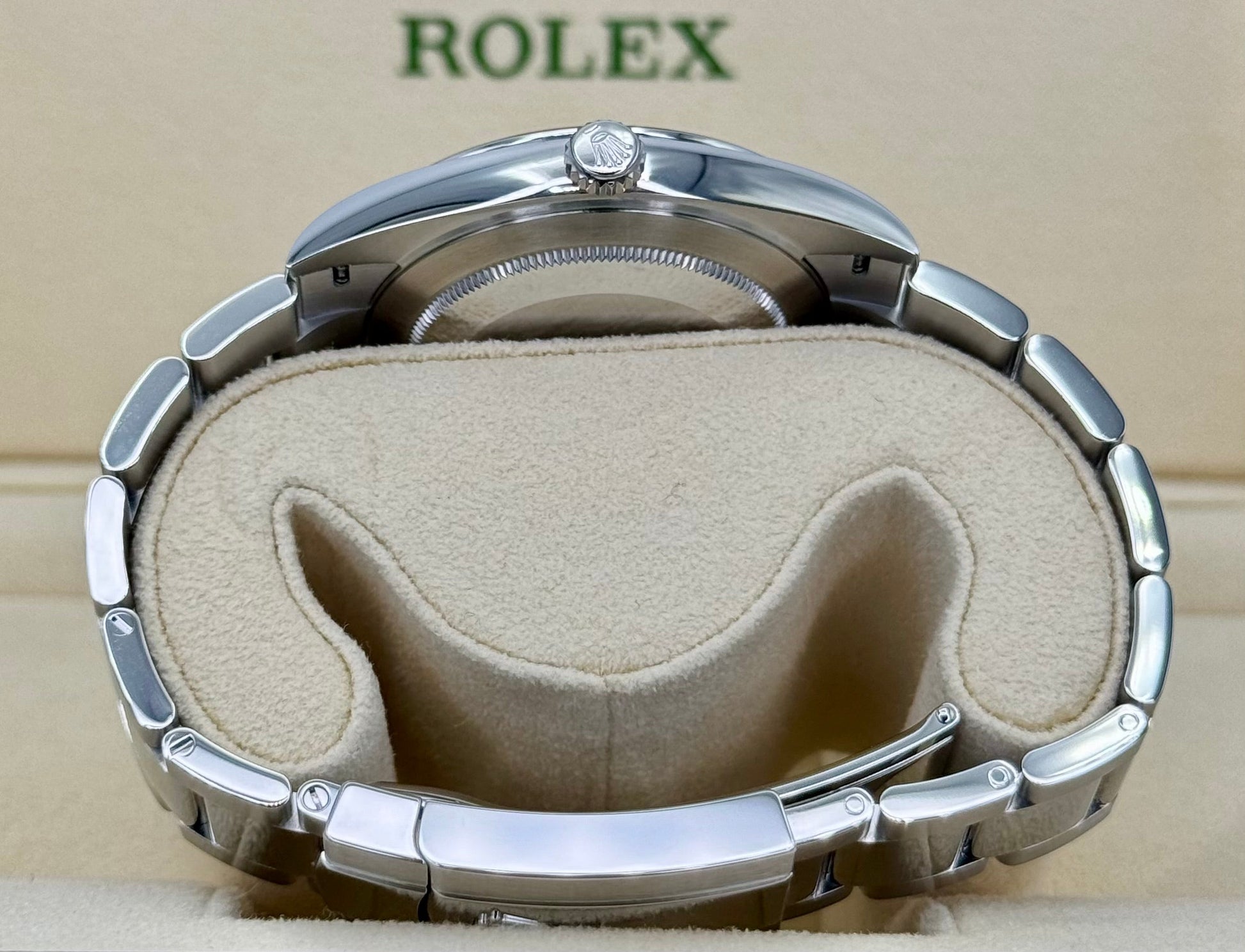 NEW 2023 Rolex Datejust 41mm 126300 Stainless Steel Oyster Green Dial - MyWatchLLC